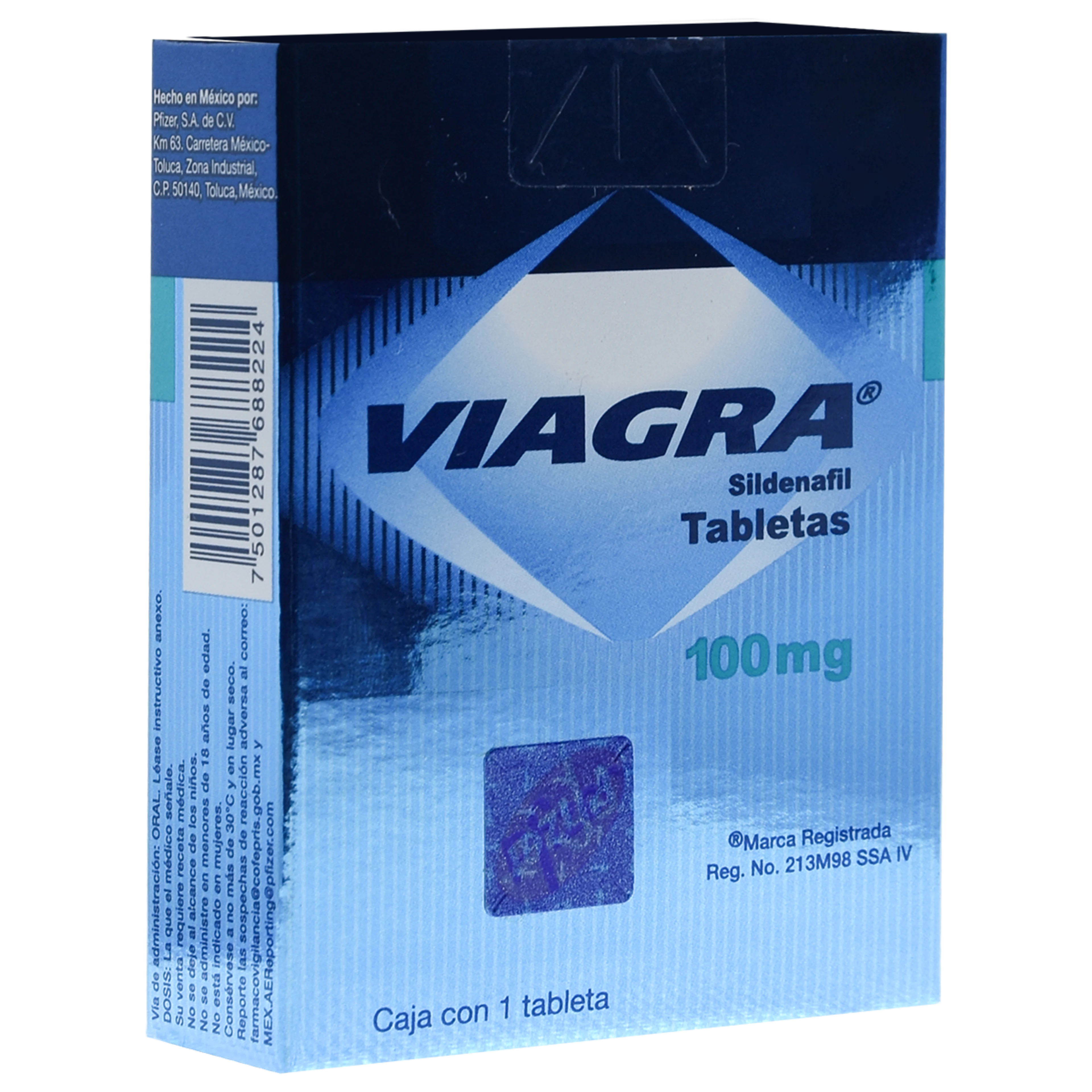 Viagra 100 Mg Con 1 Tableta