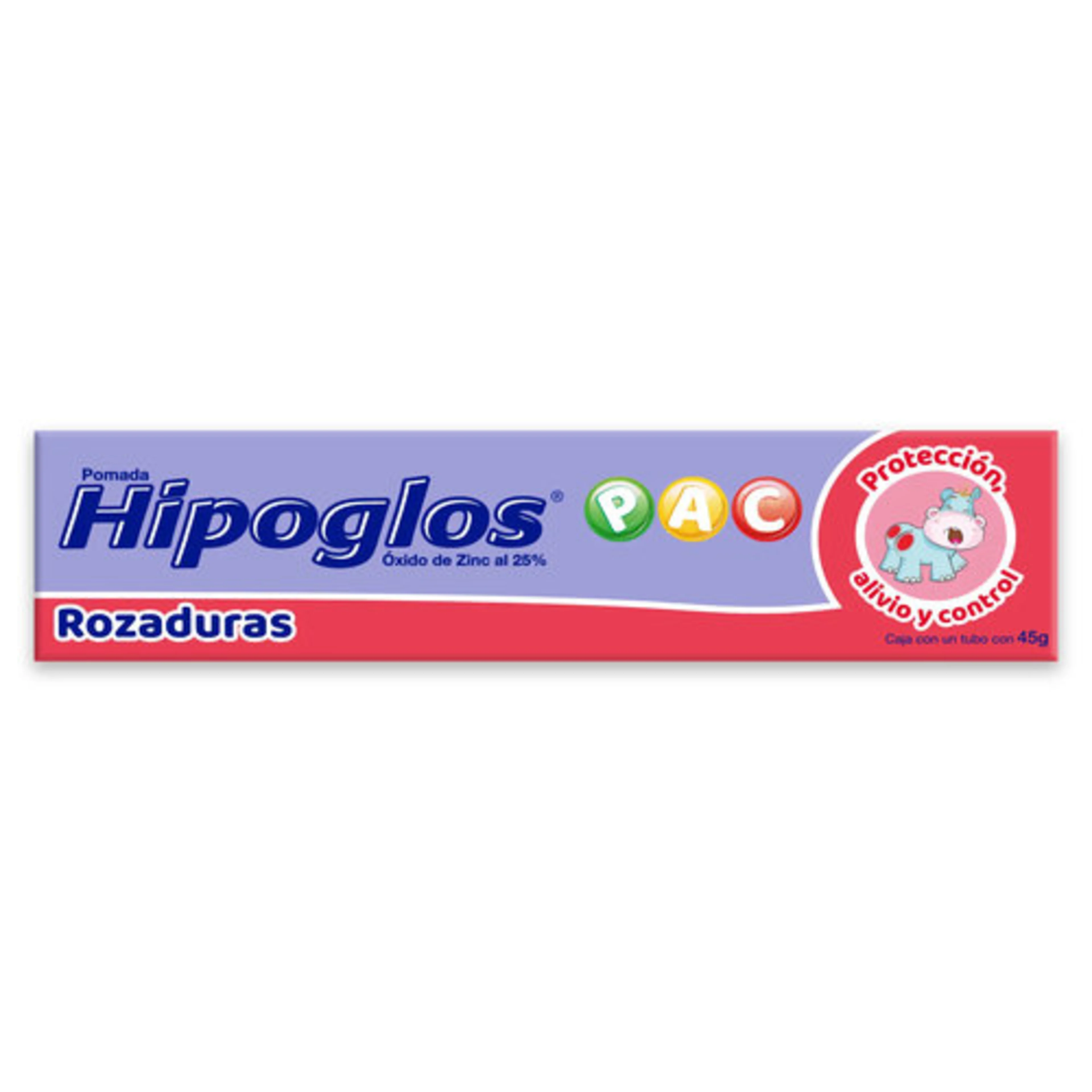 Hipoglos Pomada Óxido De Zinc 25% 45 G