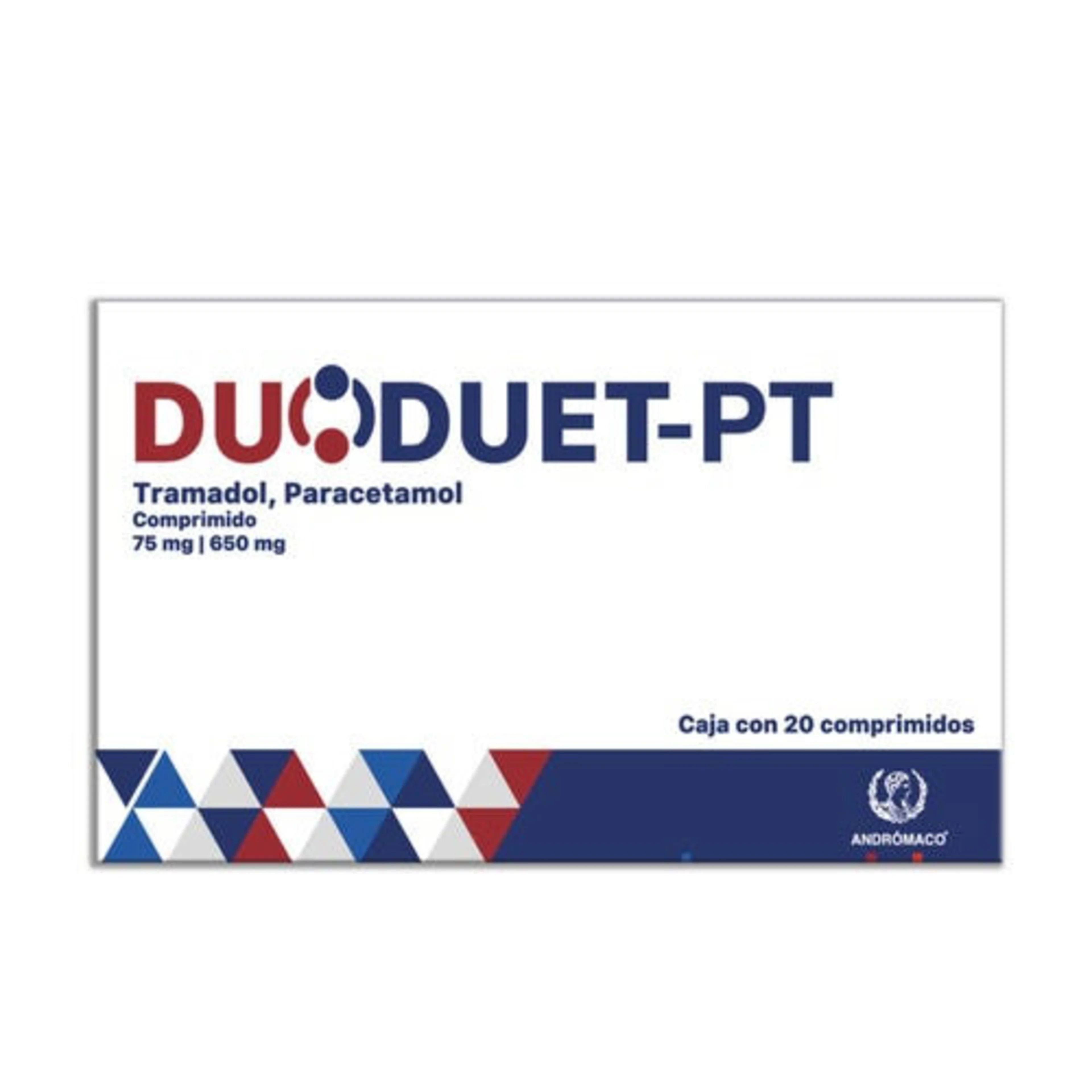 Duoduet-Pt 75 Mg/650 Mg Con 20 Comprimidos