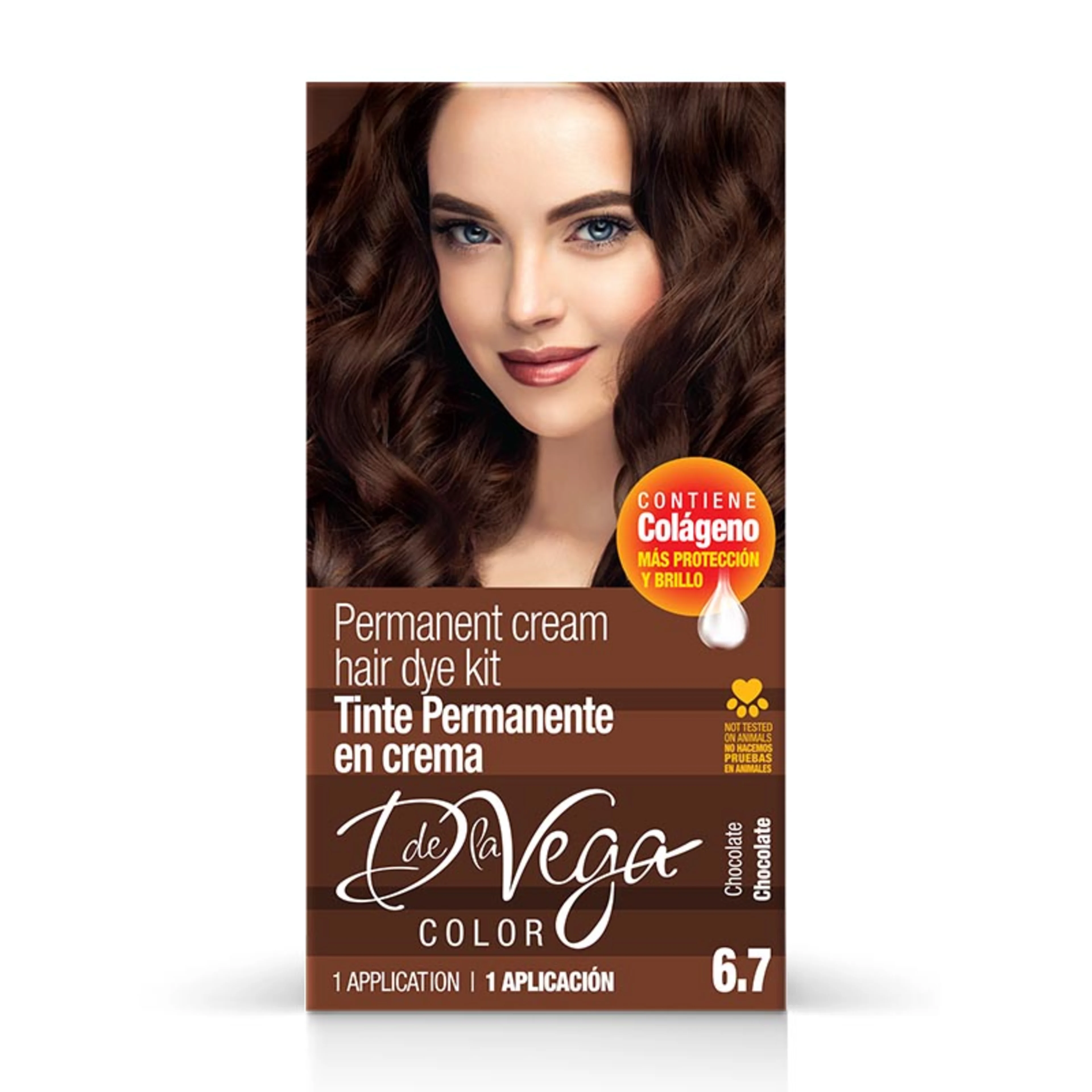 De La Vega Color Tinte En Crema Tono Chocolate 6.7