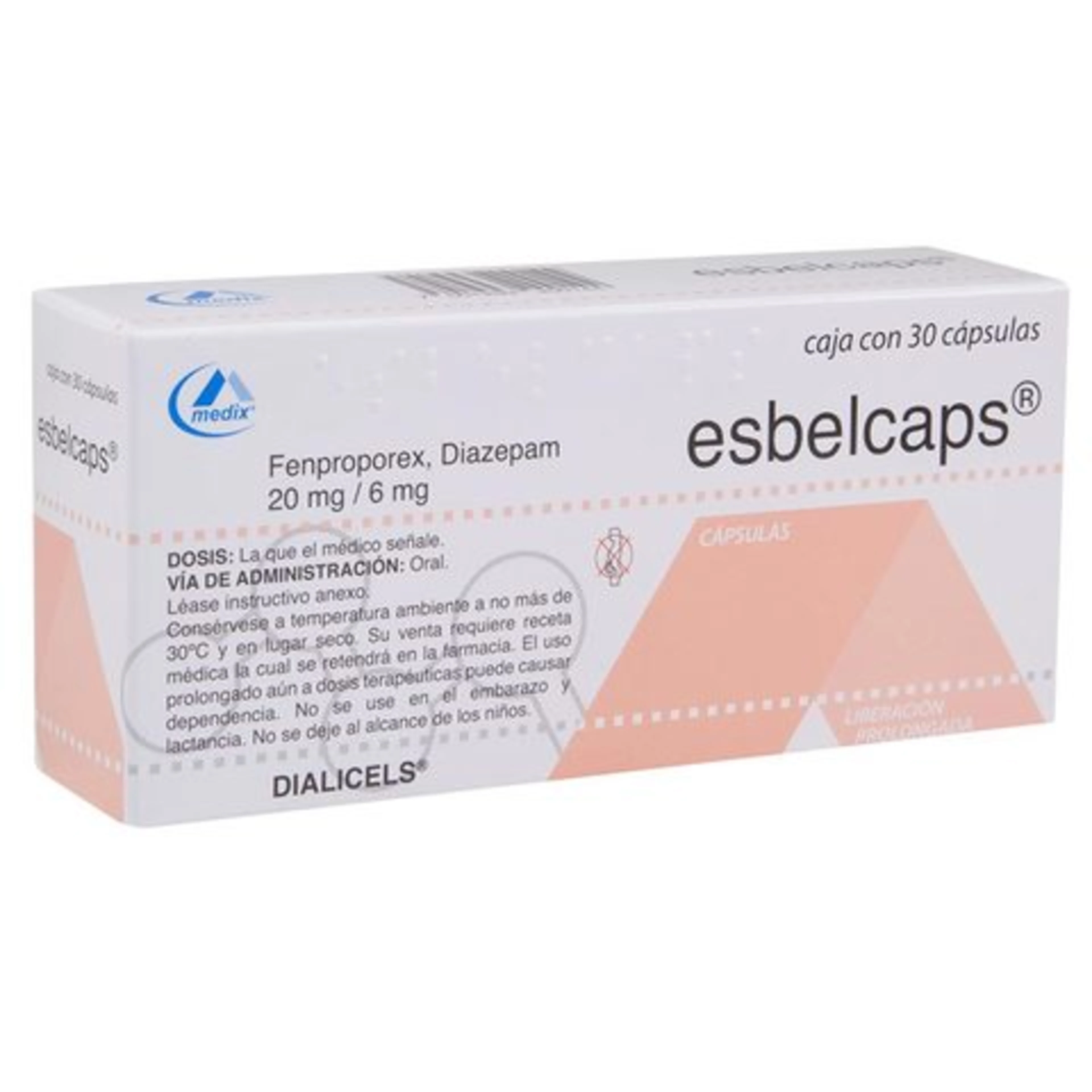 Esbelcaps 20/6 Mg Con 30 Cápsulas 