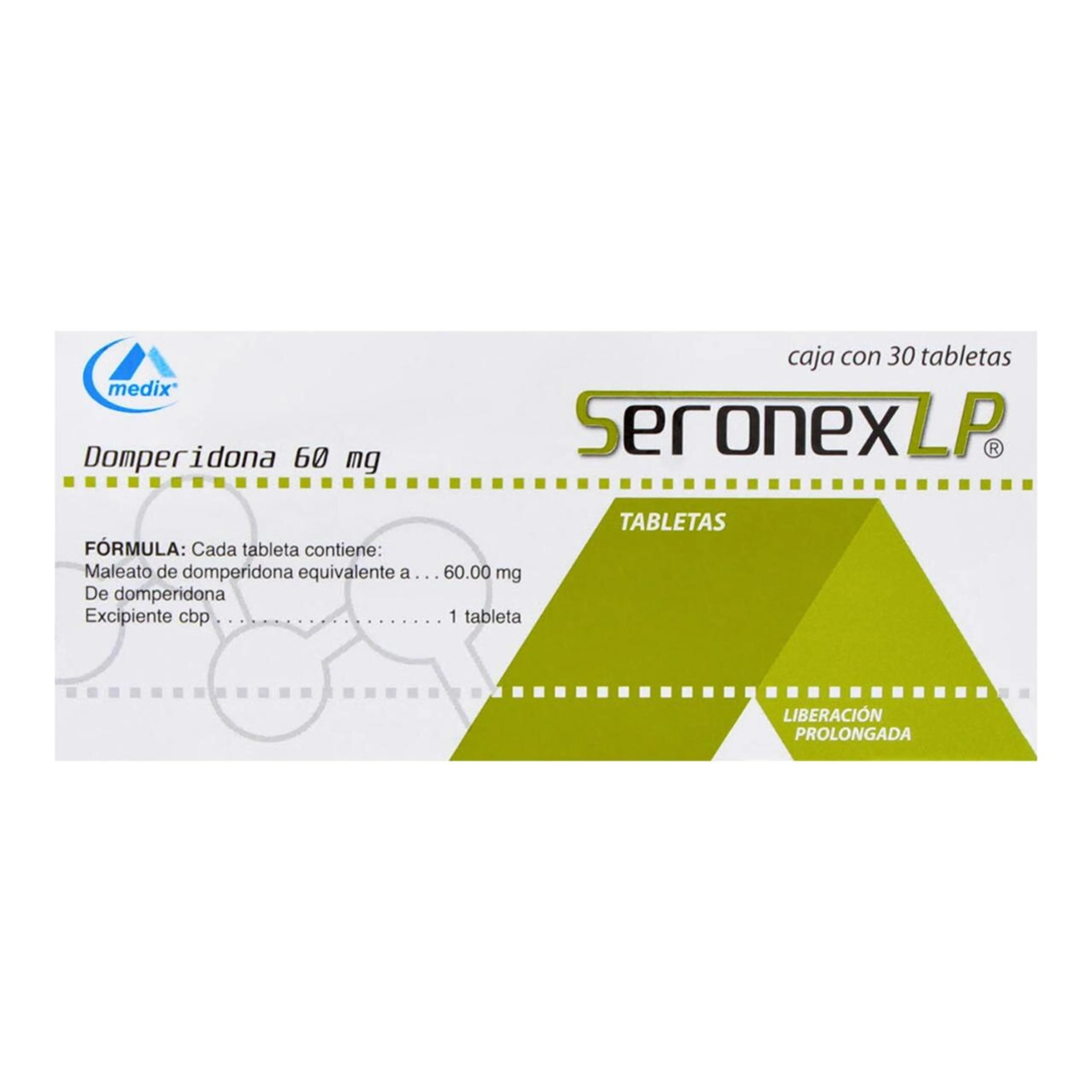 Seronex Lp 60 Mg Con 30 Tabletas