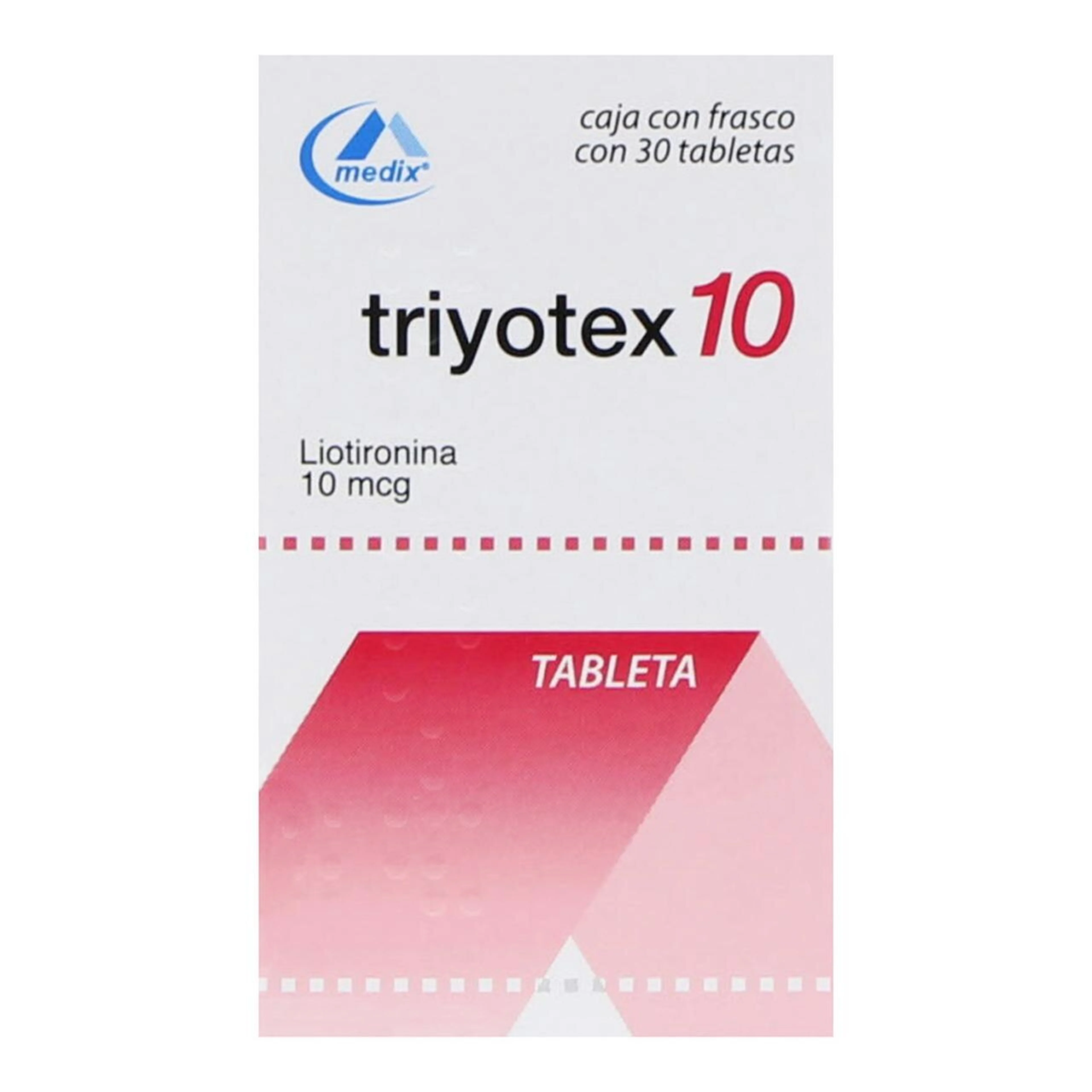 Triyotex 10 Mcg Con 30 Tabletas