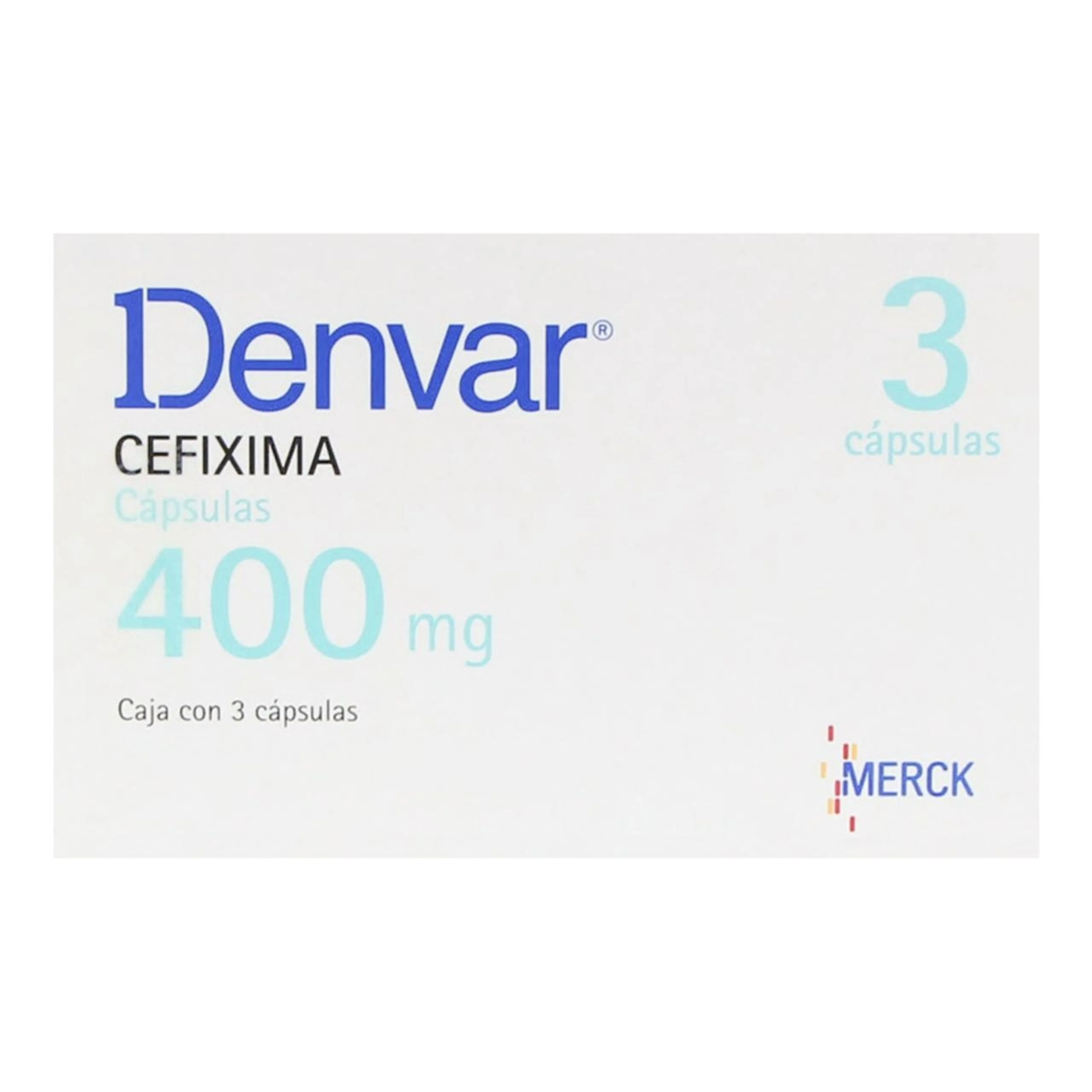 Denvar Cefixima 400 Mg Con 3 Cápsulas