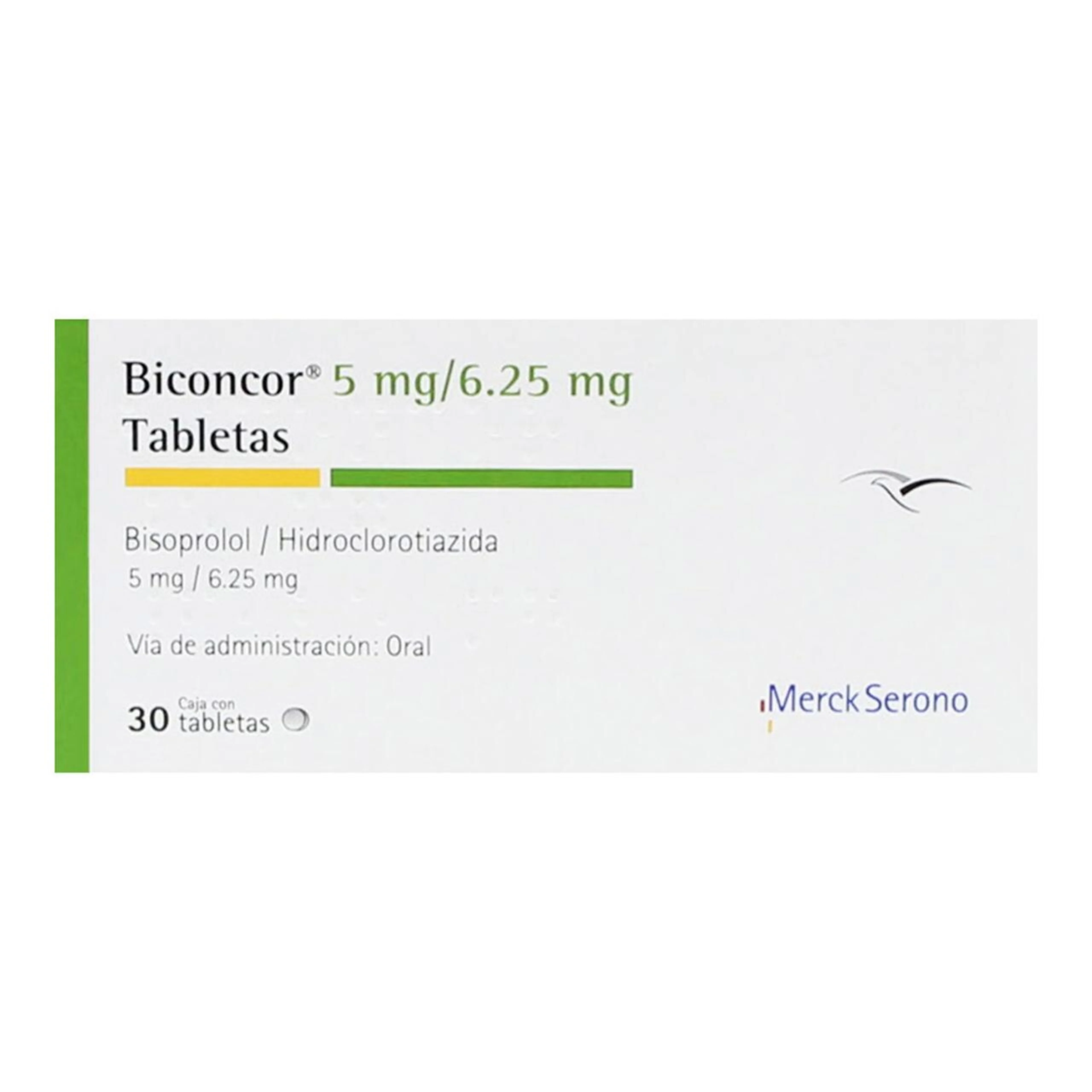 Biconcor 5/6.25 Mg Con 30 Tabletas