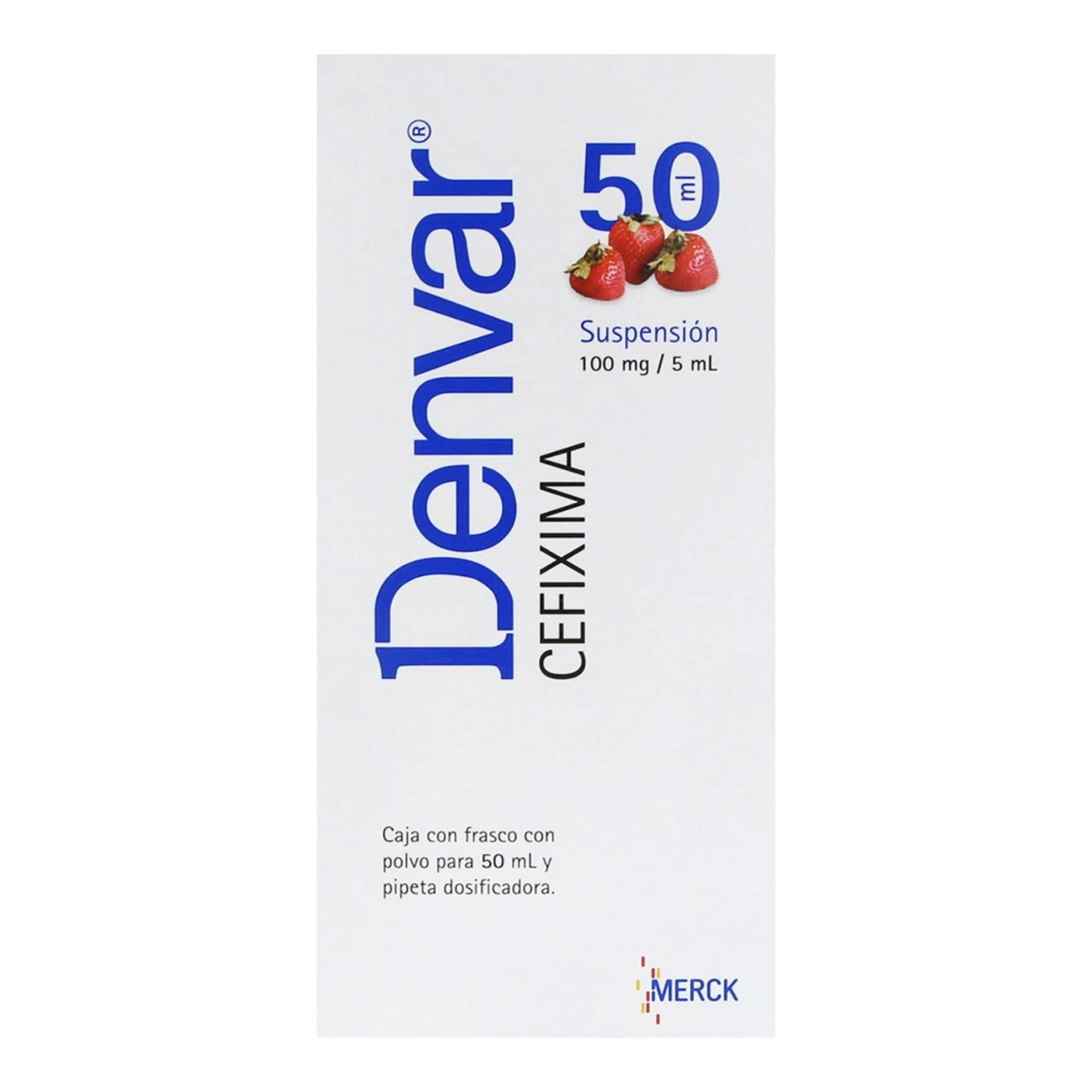 Denvar Ds Cefixima 100 Mg Suspensión Con 50 Ml