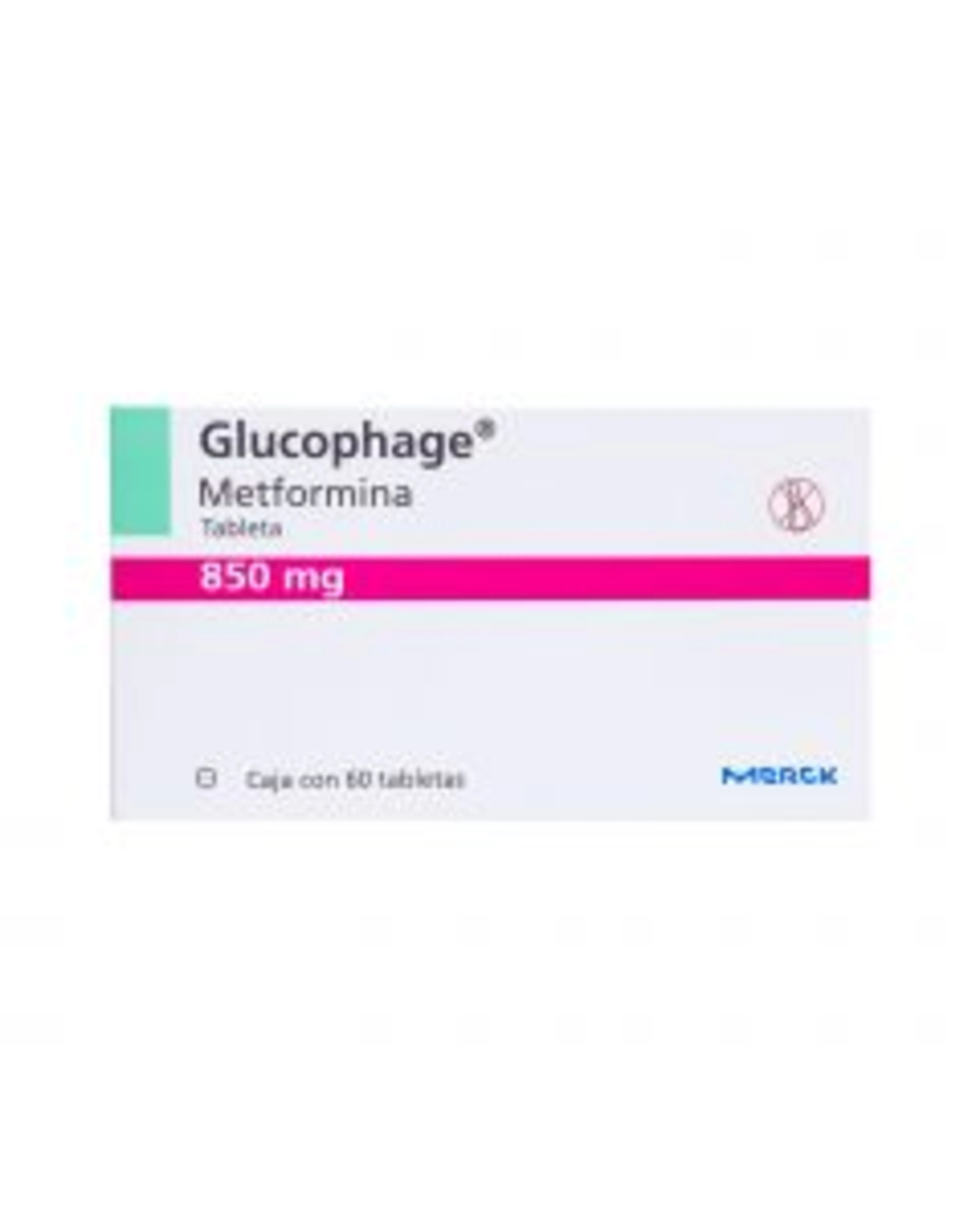 Glucophage 850 Mg Con 60 Tabletas