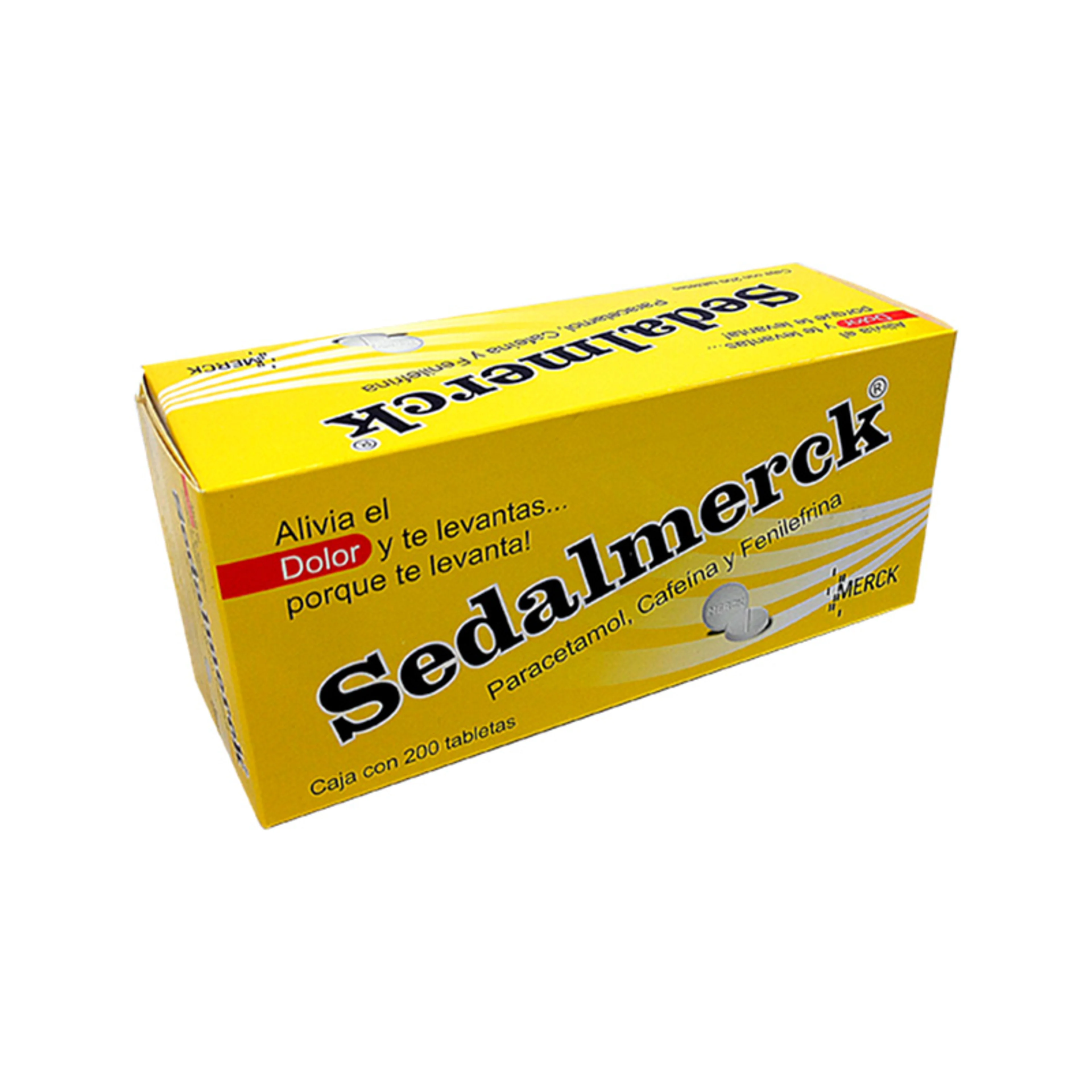 Sedalmerck 200 tabletas caja paracetamol 500 mg