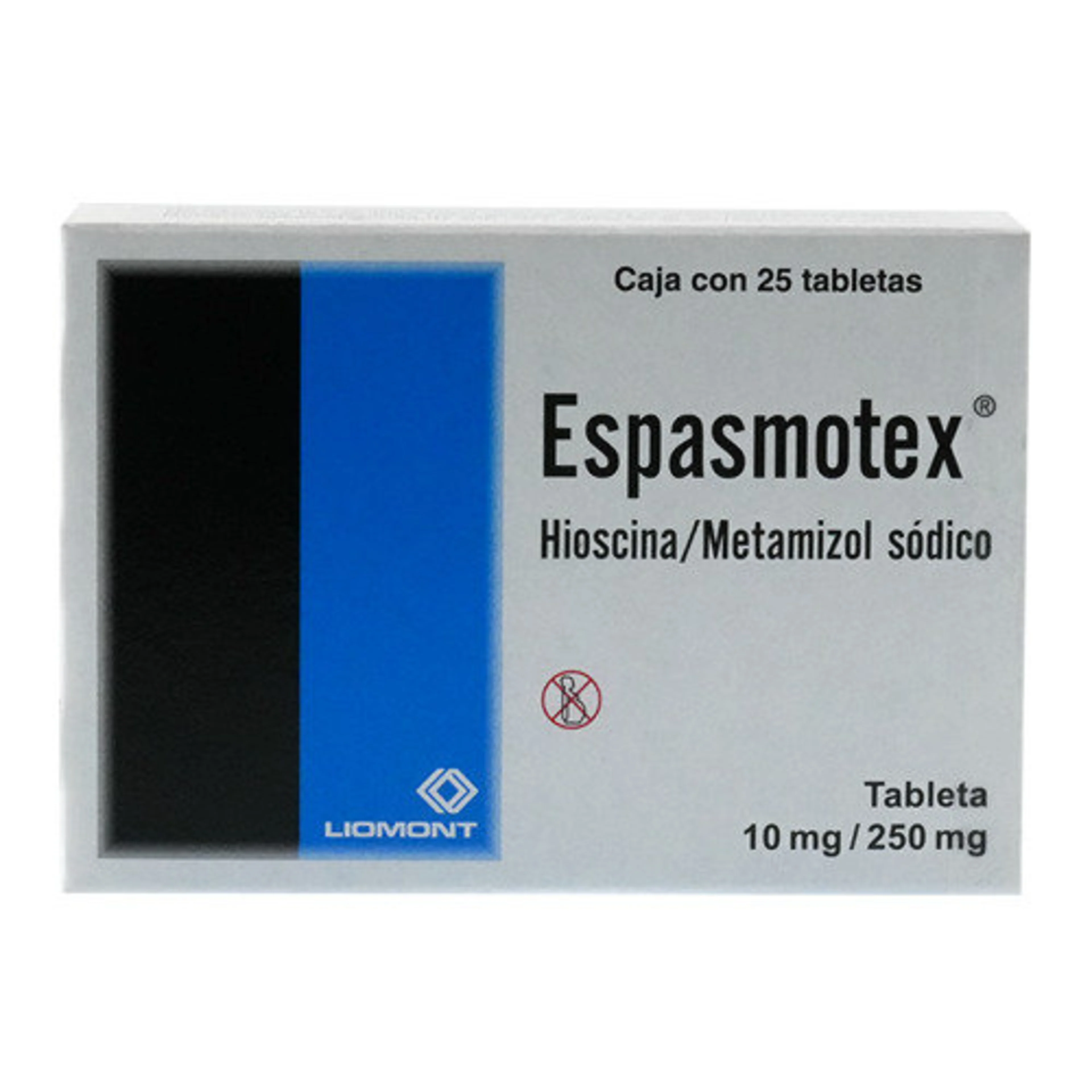 Espasmotex 250/10 Mg Con 25 Tabletas