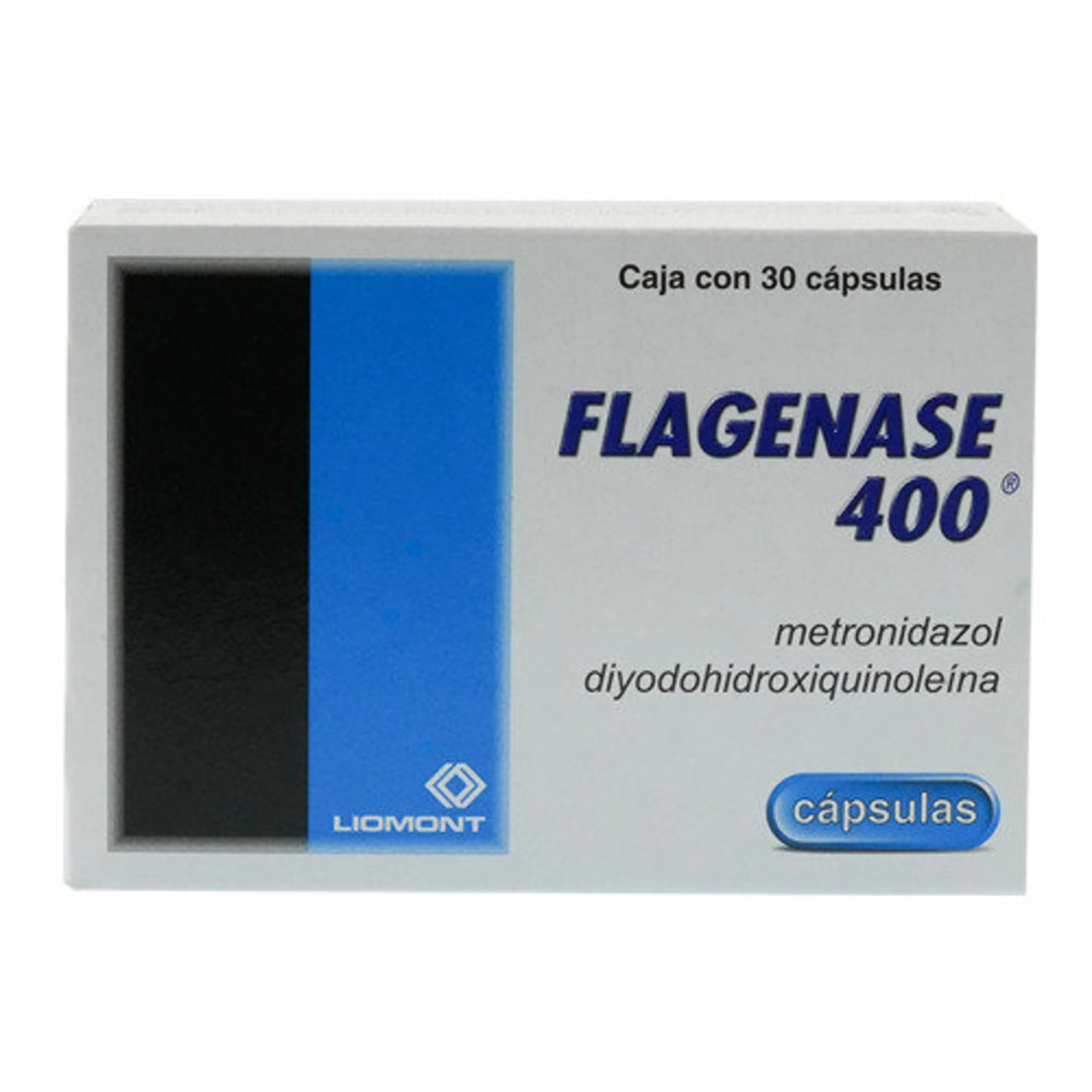 Flagenase Diiodohidroxiqunolina Metronidazol 400/200 Mg Con 30 Cápsulas