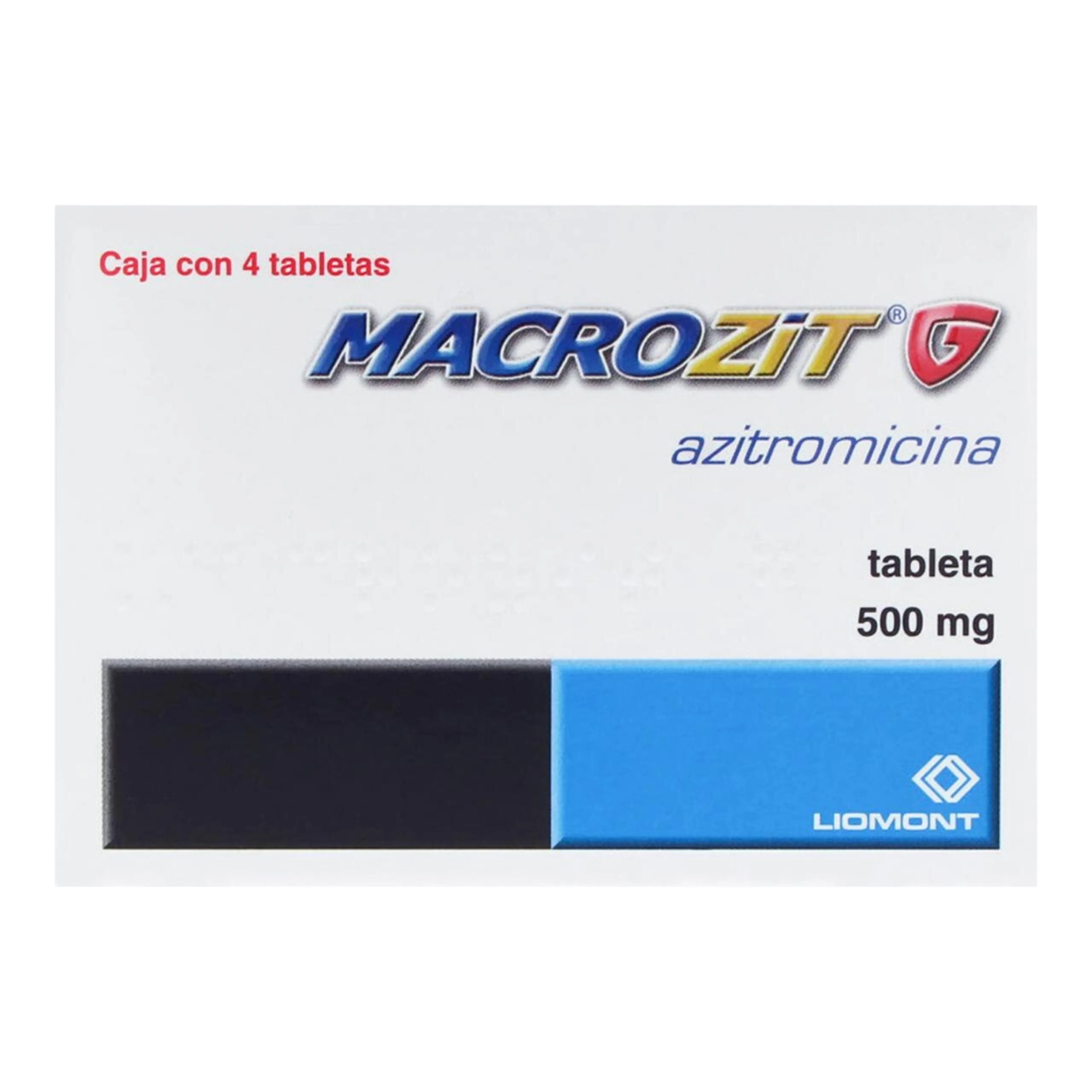 Macrozit G Azitromicina500 Mg Con 4 Tabletas