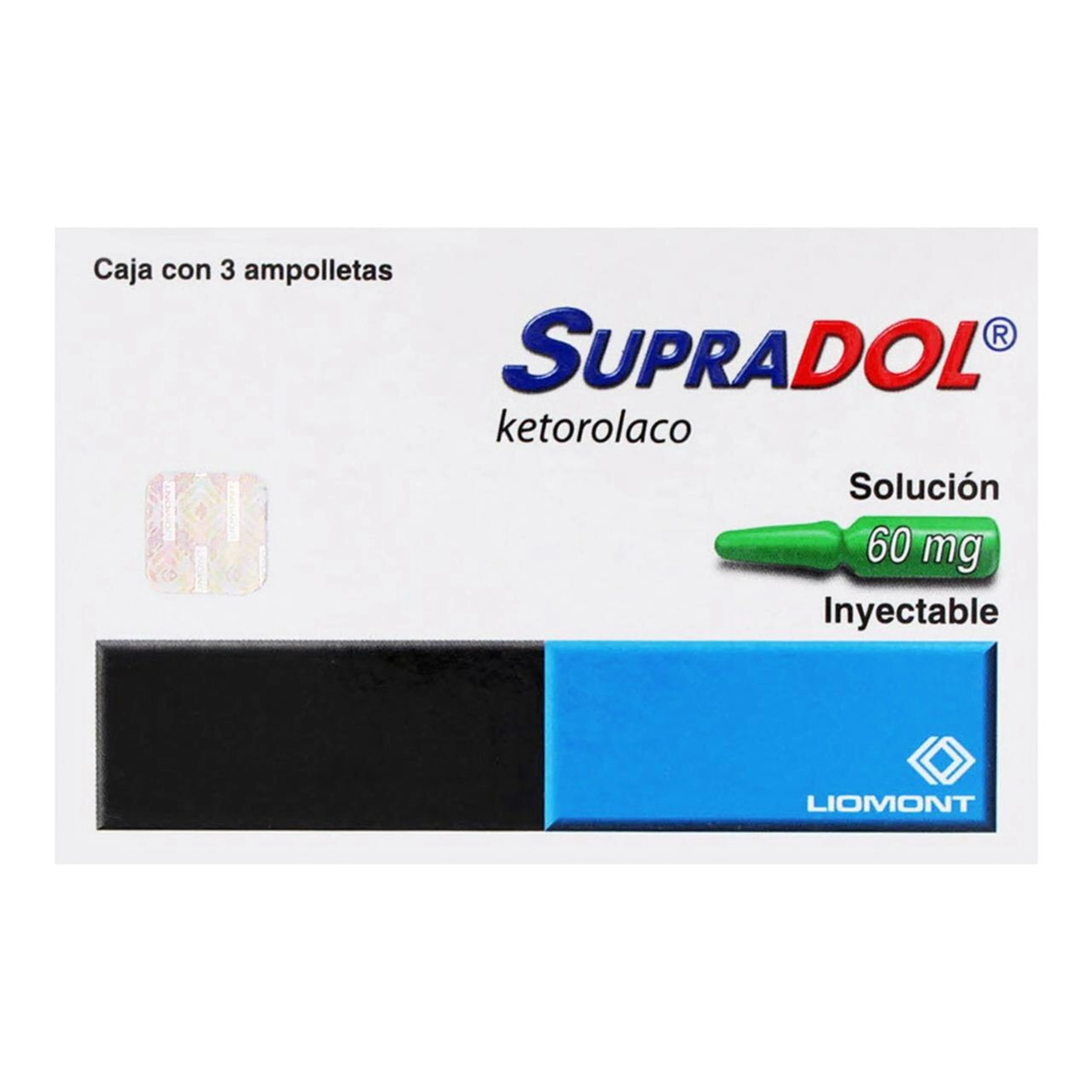 Supradol 60 Mg Con 3 Ampolletas