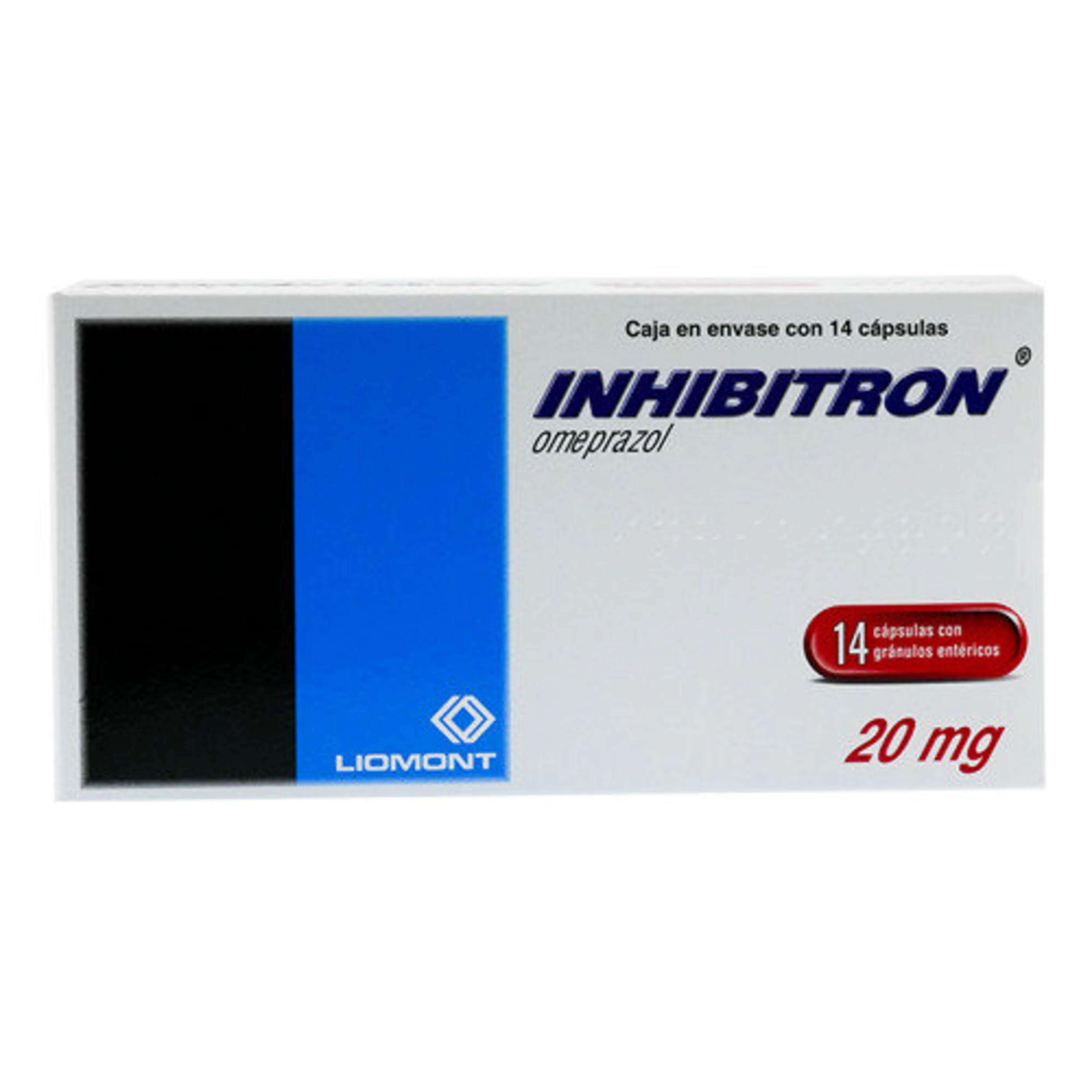 Inhibitron 20 Mg Con 14 Cápsulas