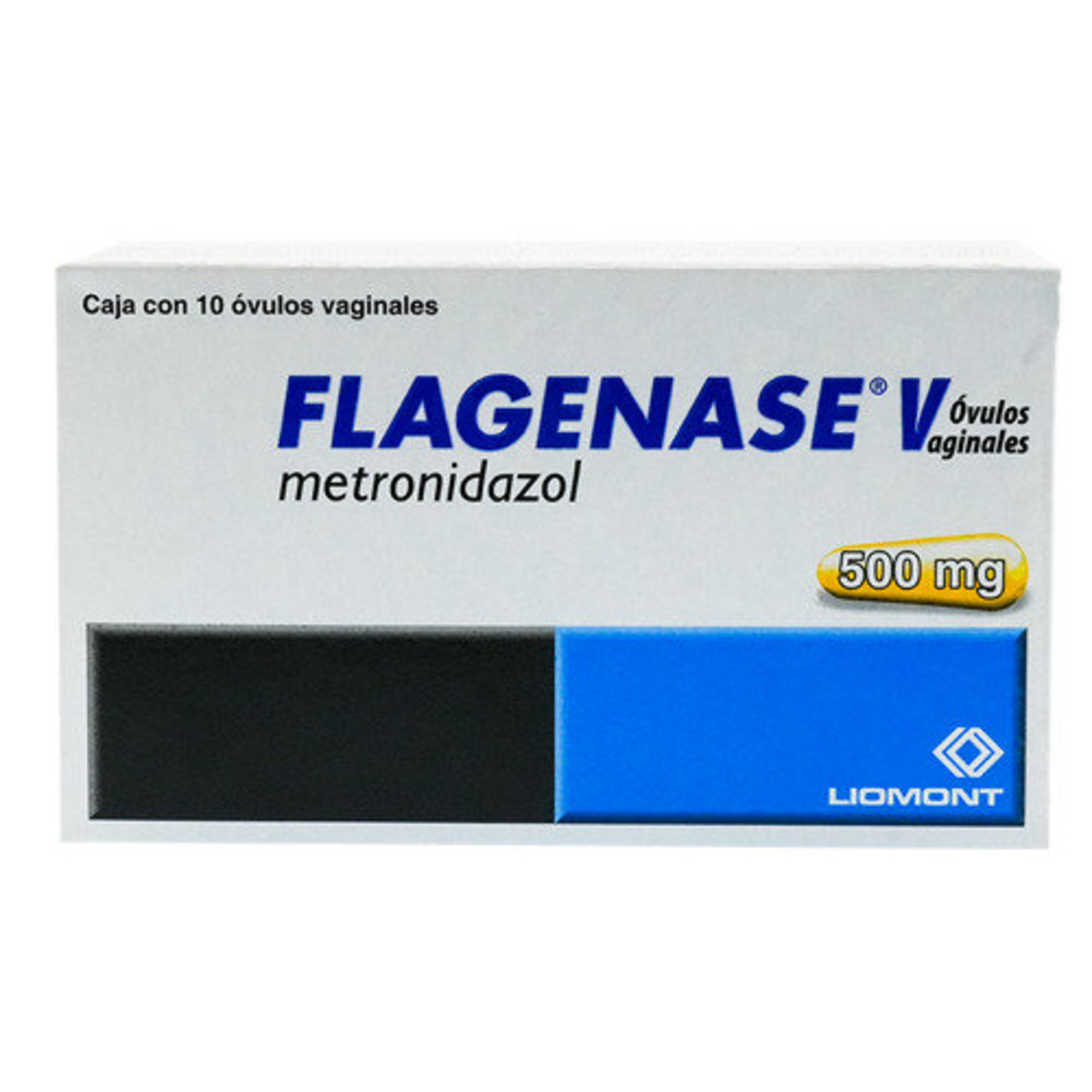 Flagenase V 500 Mg Con 10 Óvulos