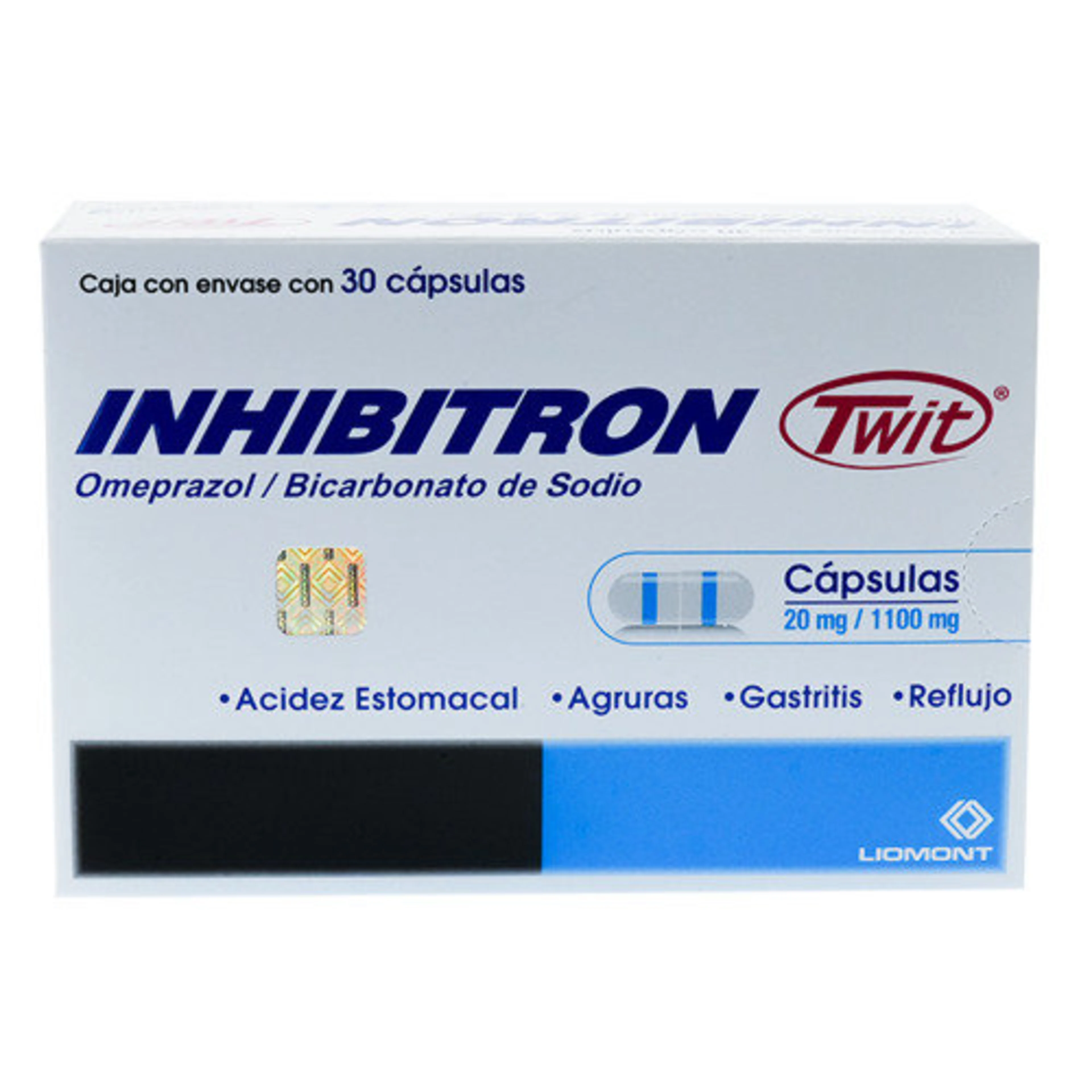 Inhibitron Twit 20/1100 Mg Con 30 Cápsulas