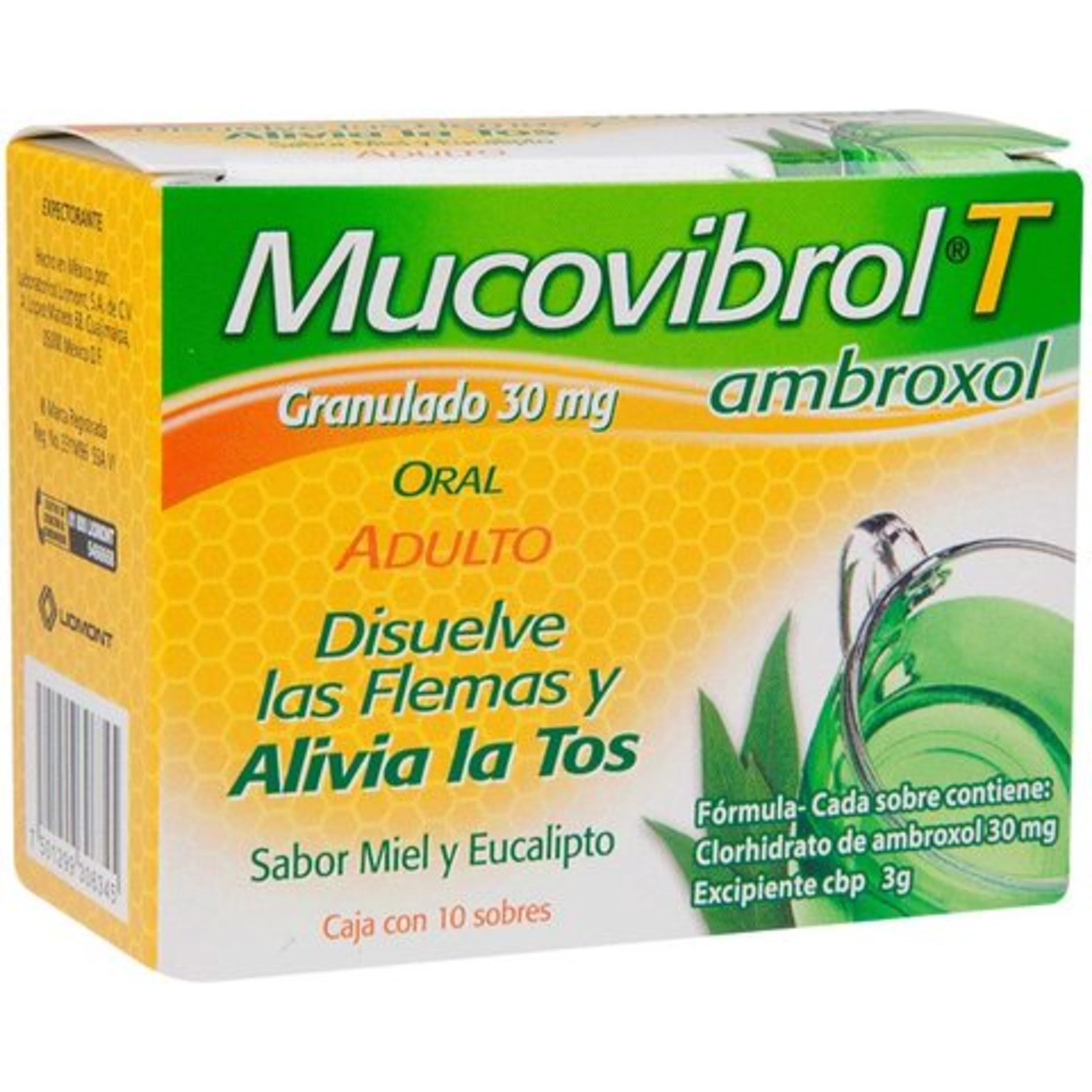 Mucovibrol T 30 Mg Granulado Con 10 Sobres