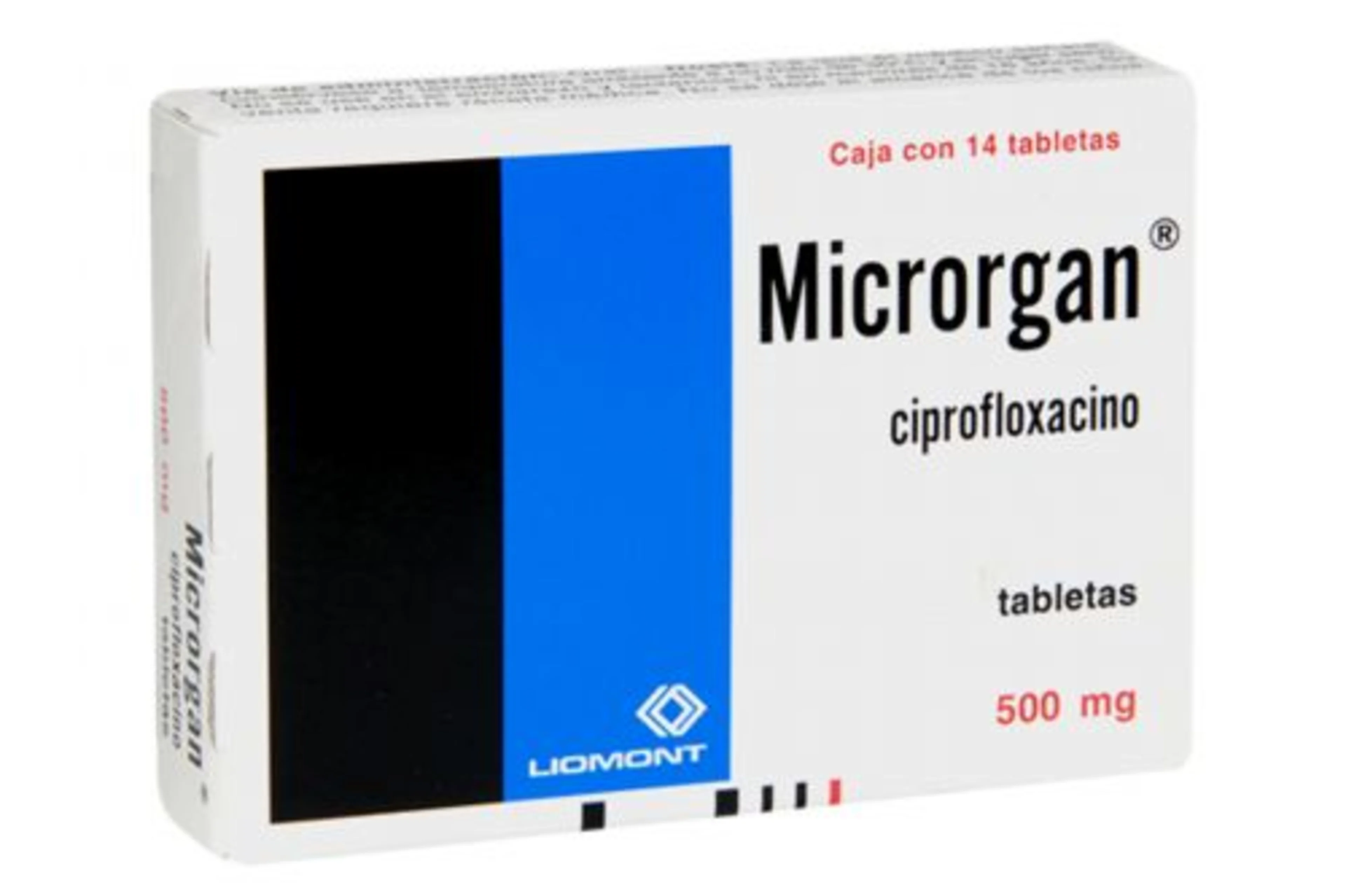 Microrgan Ciprofloxacino 500 Mg Con 14 Tabletas