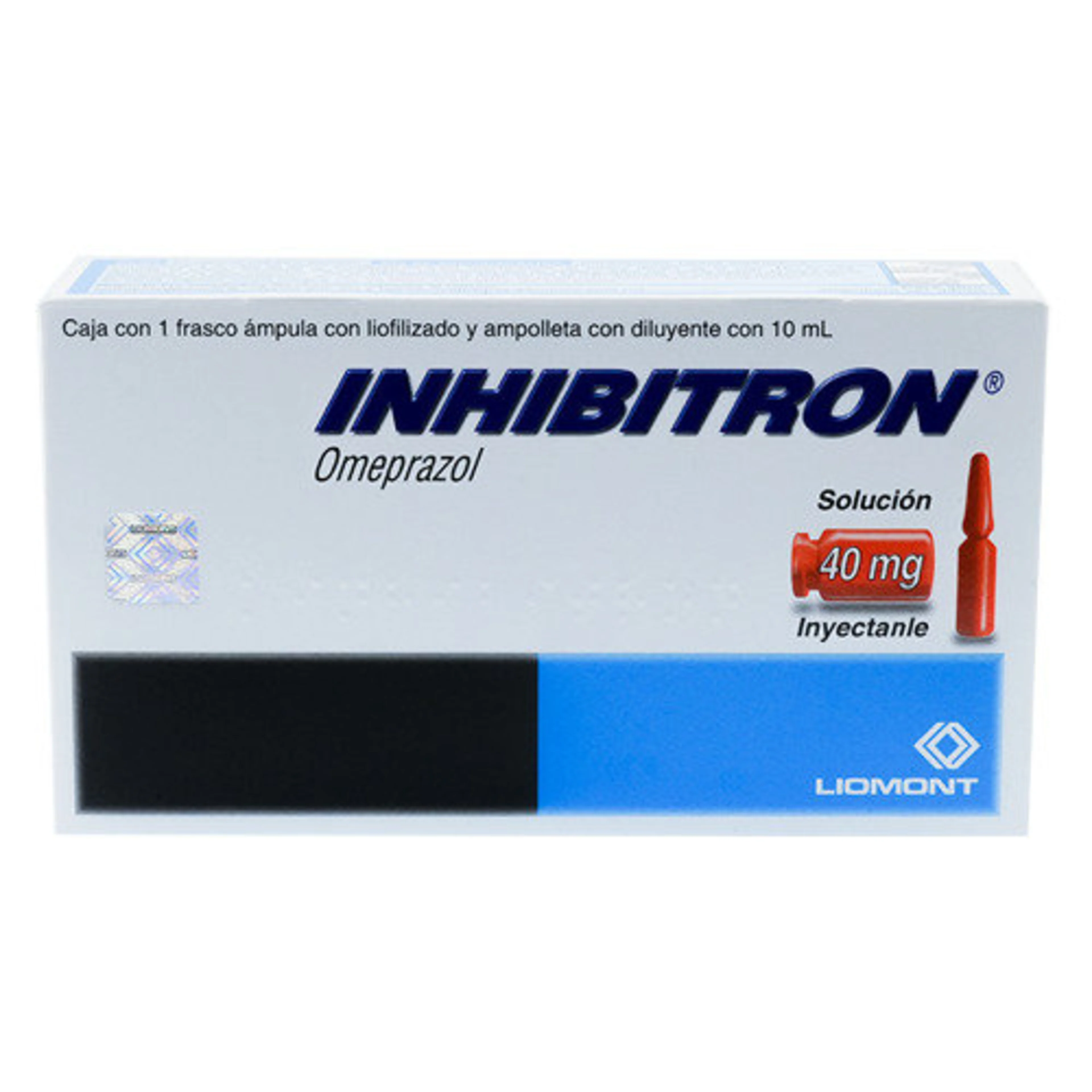 Inhibitron 40 Mg Solución Inyectable Frasco Con Ámpula 10 Ml