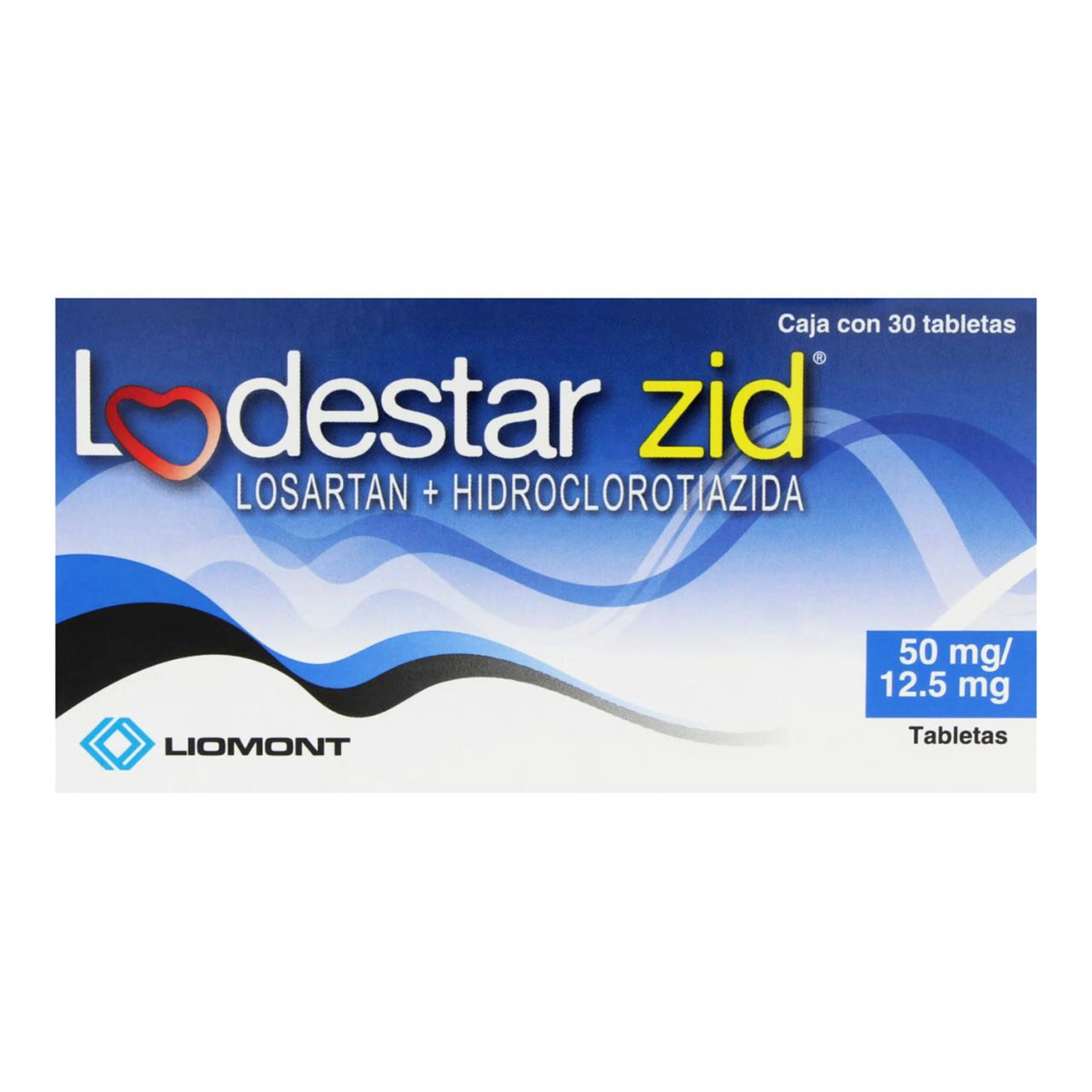 Lodestar Zid 50/12.5 Mg Con 30 Tabletas