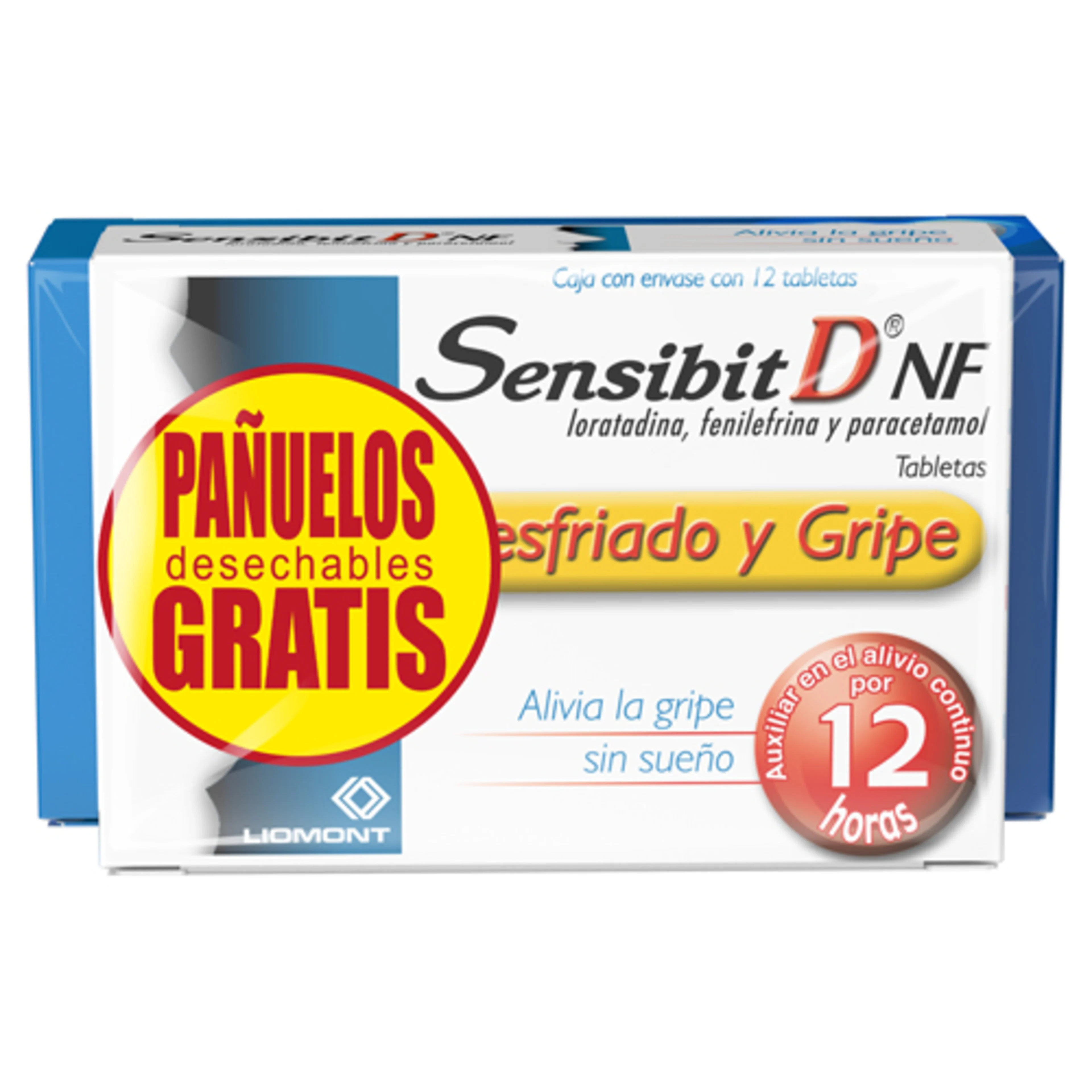 Sensibit D Nf 2.5/5/500 Mg Con 12 Tabletas