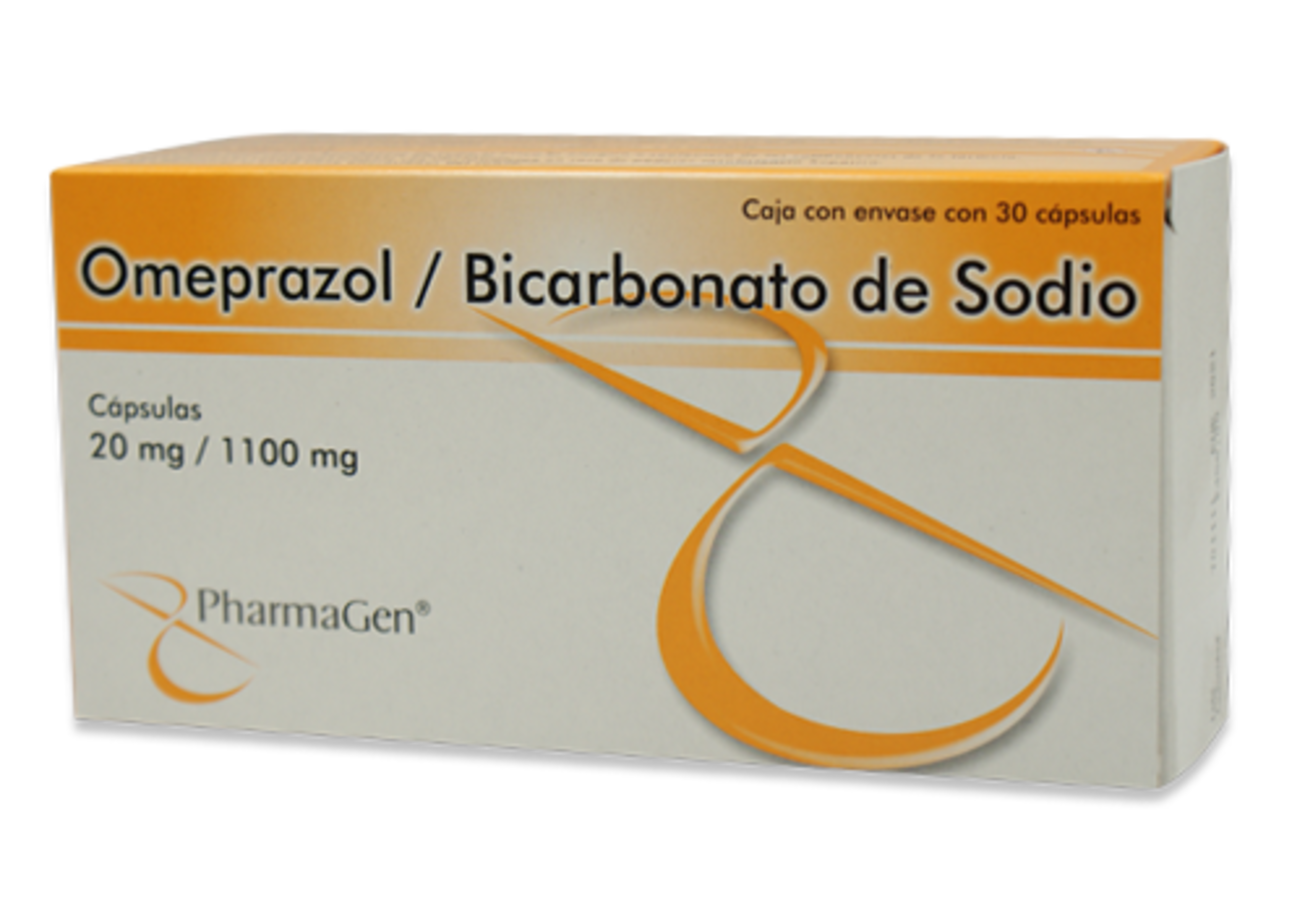 Omeprazol, Bicarbonato De Sodio 20/1100 Mg Con 30 Cápsulas