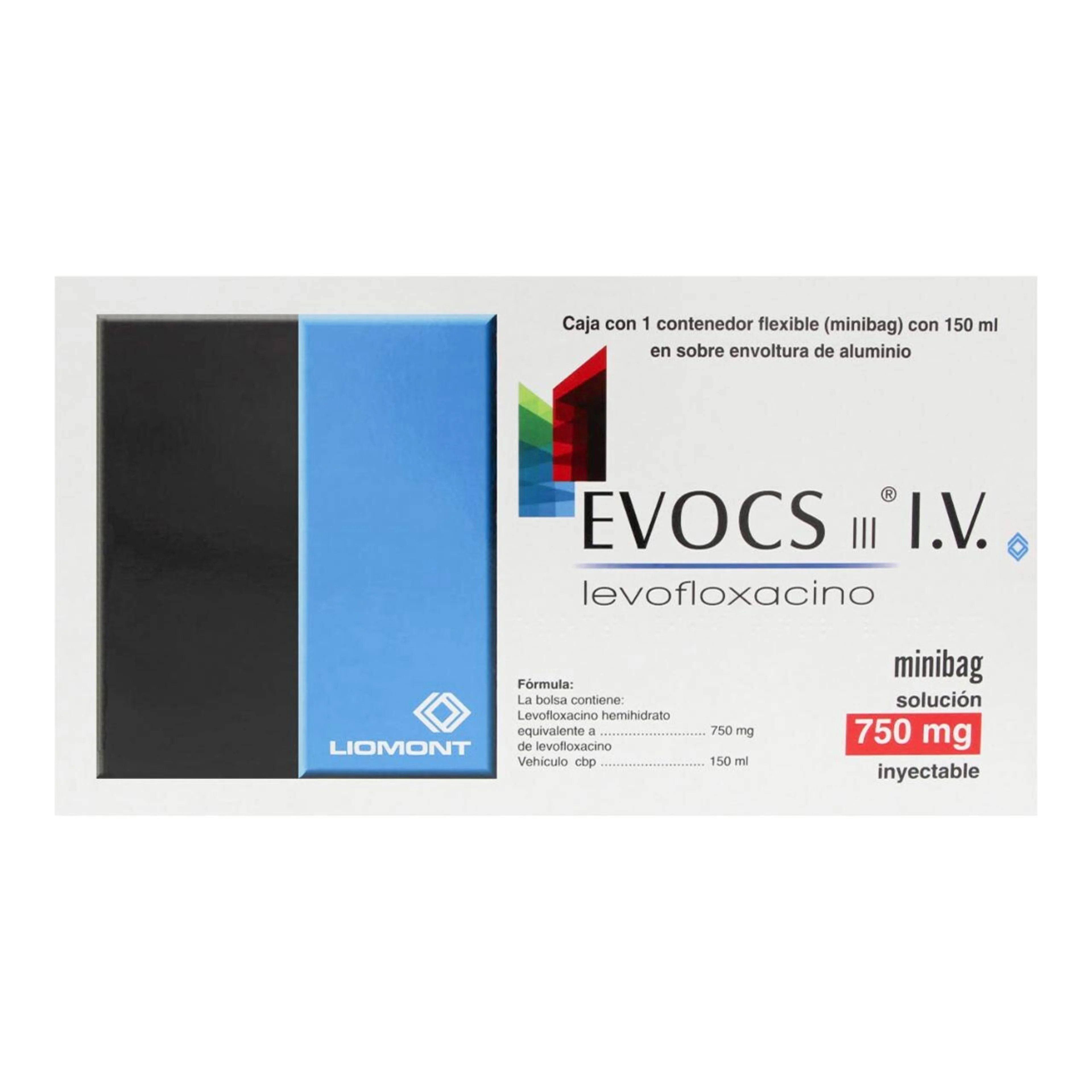 Evocs Iii Levofloxacino Iv Minibag 750 Mg Solución Inyectable 150 Ml
