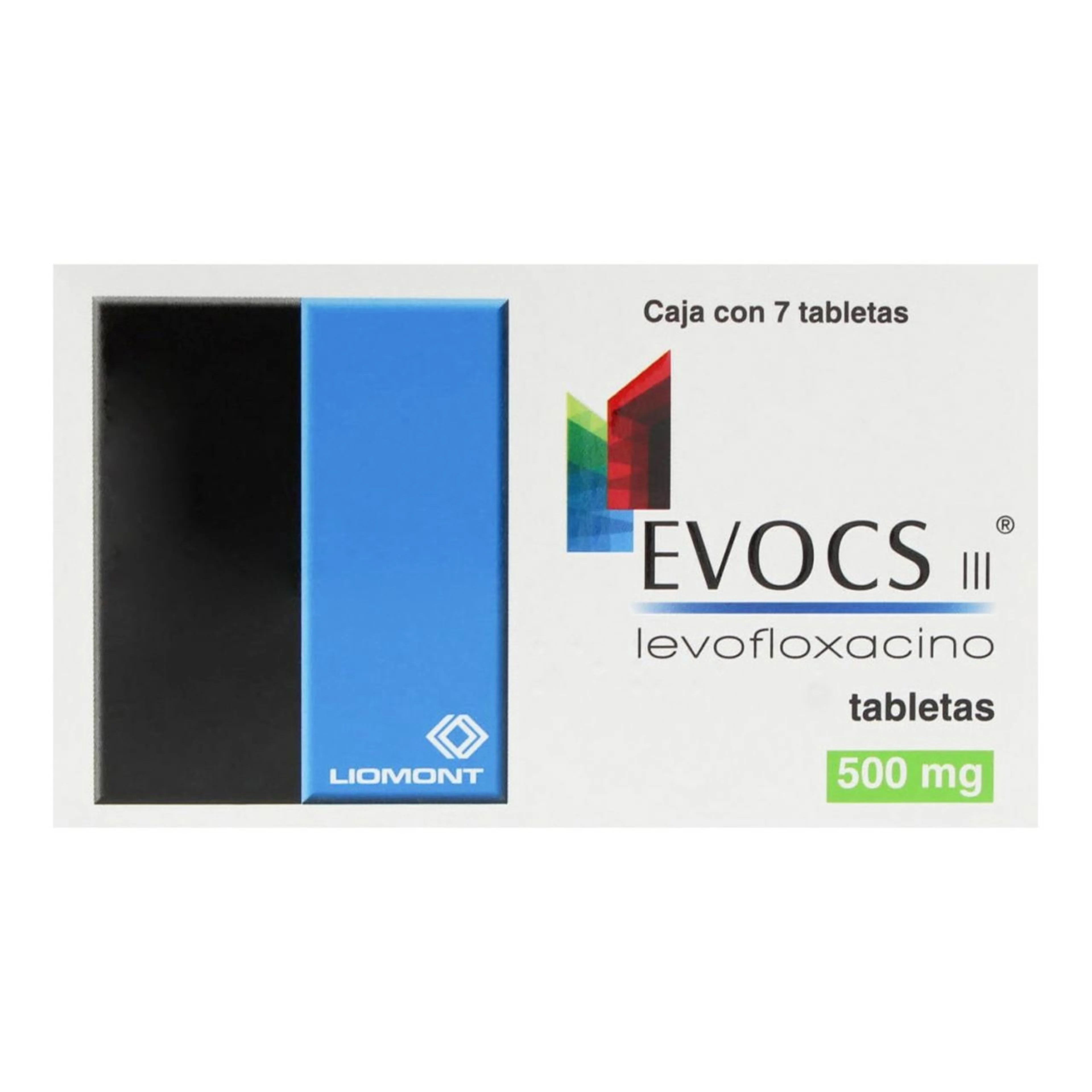 Evocs Iii Levofloxacino 500 Mg Con 7 Tabletas