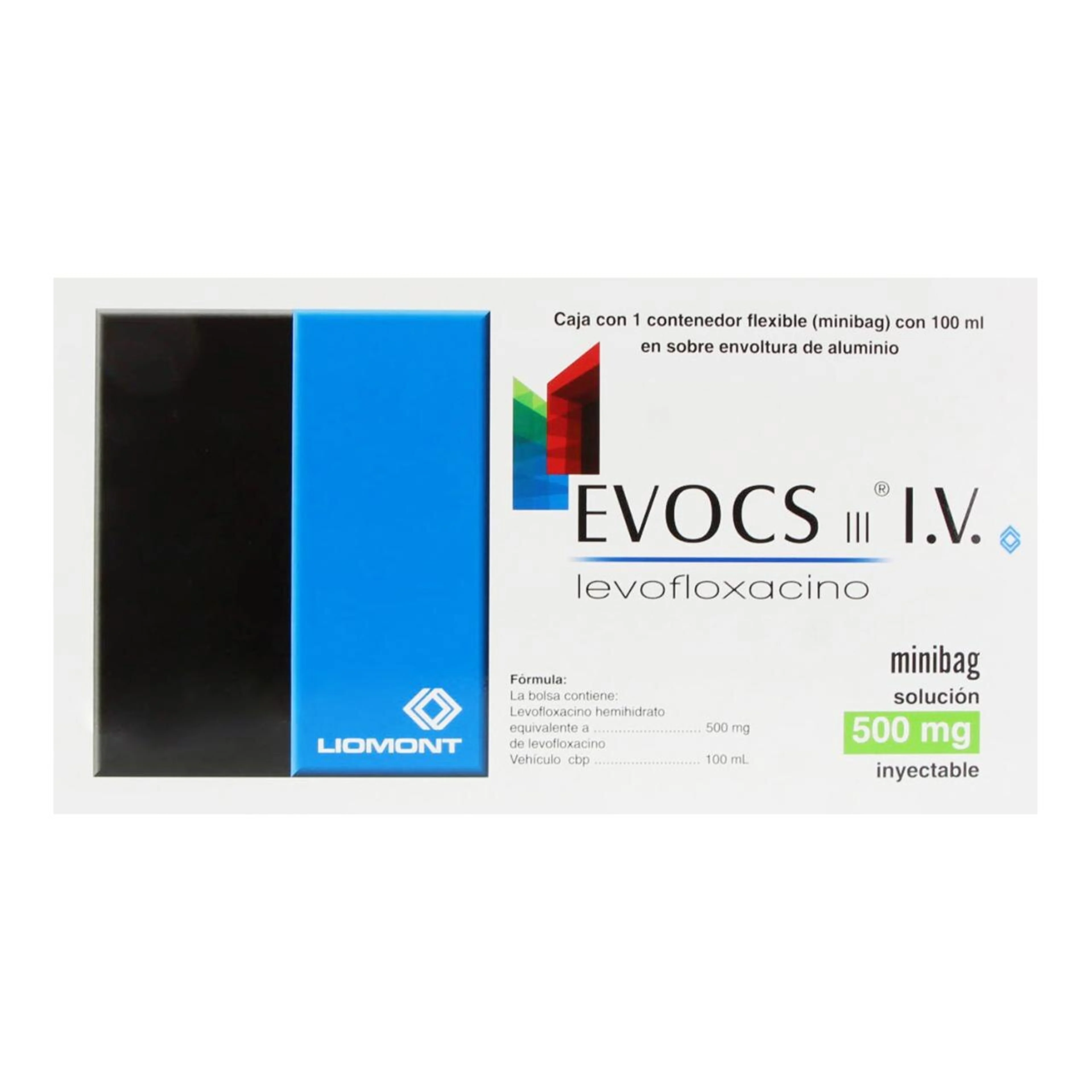 Evocs Iii Levofloxacino 500 Mg Solución Inyectable Con 100 Ml