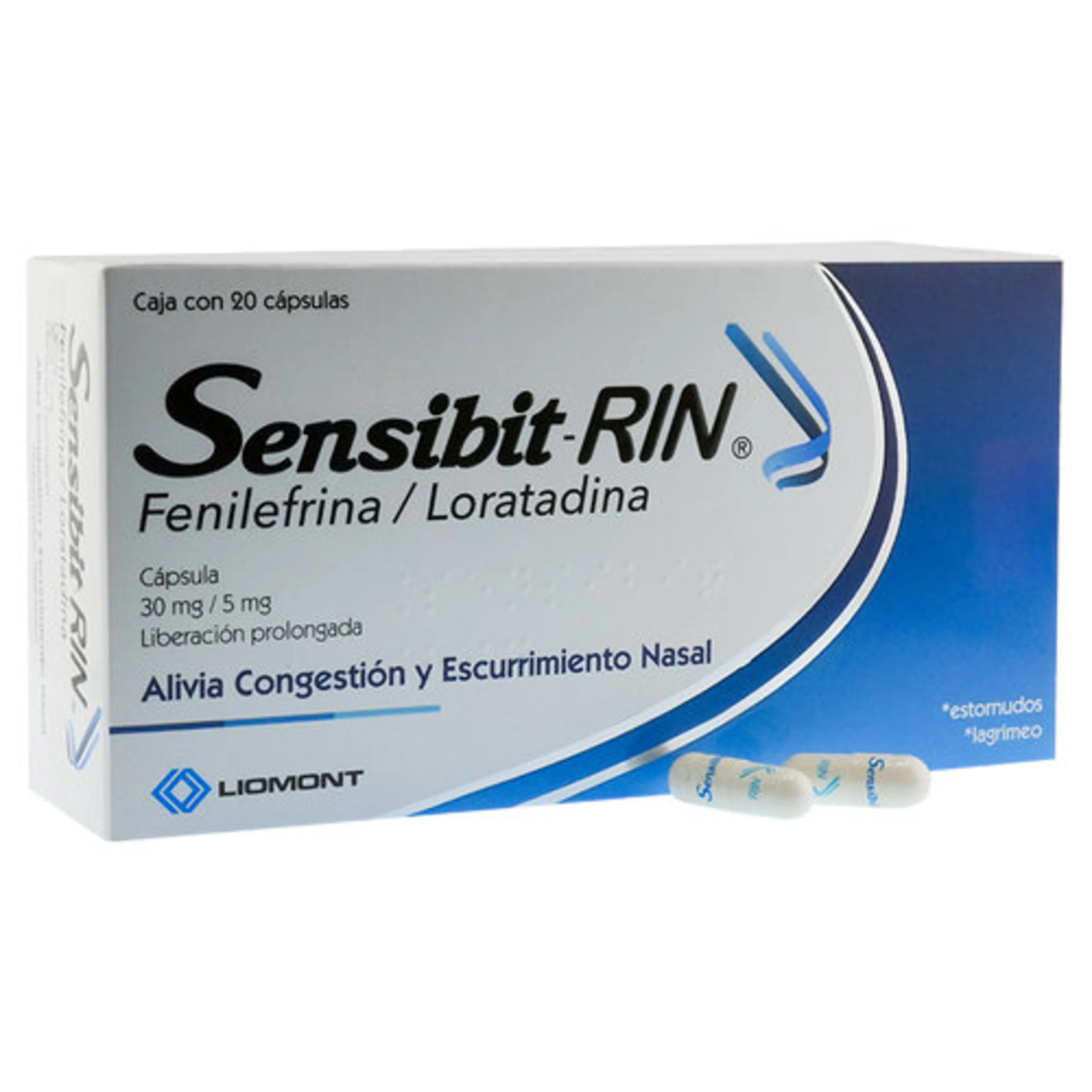 Sensibit Rin 30/5 Mg Con 20 Cápsulas