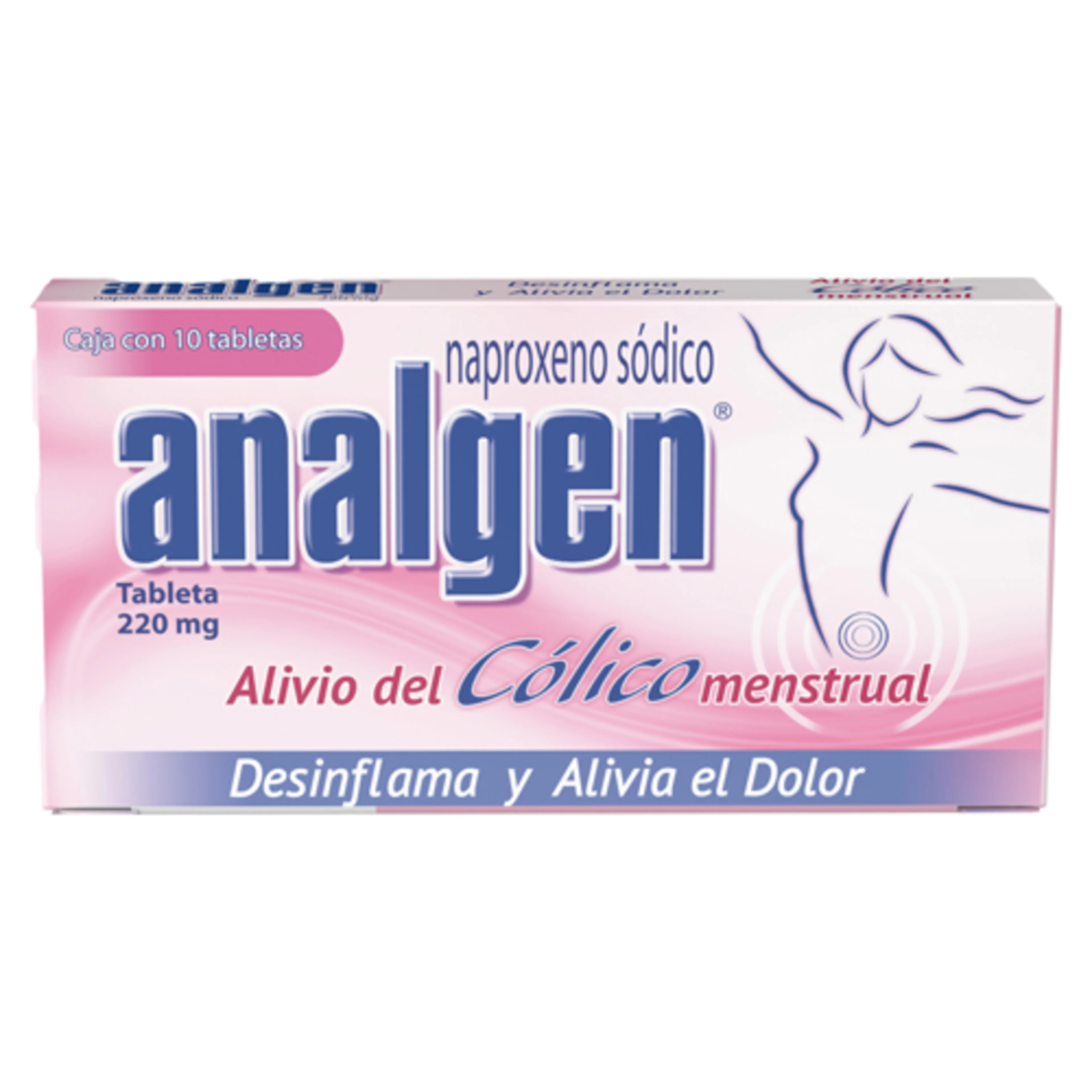 Analgen Cólicos 220 Mg Con 10 Tabletas