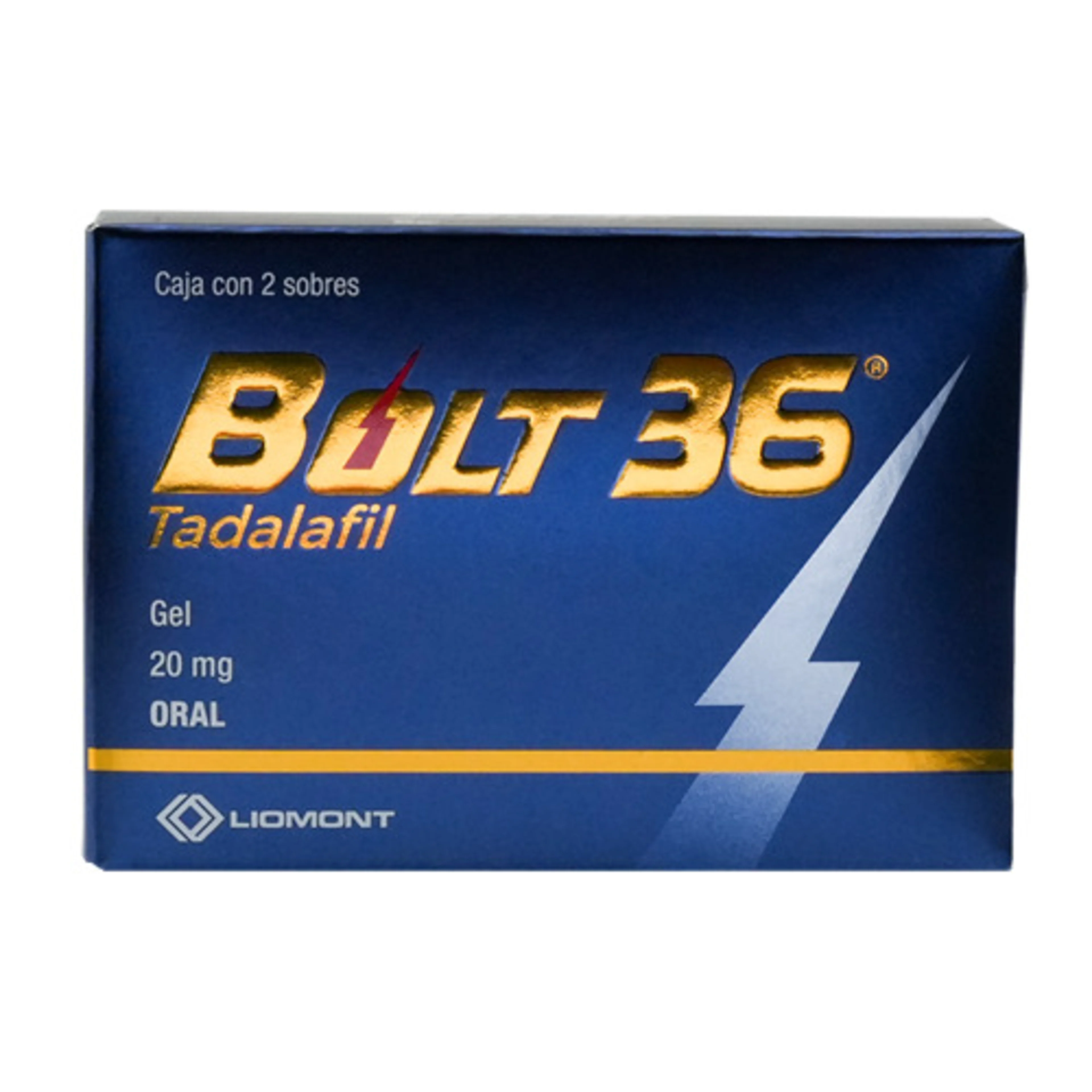Bolt 36 20 Mg Gel Oral 2 Sobres