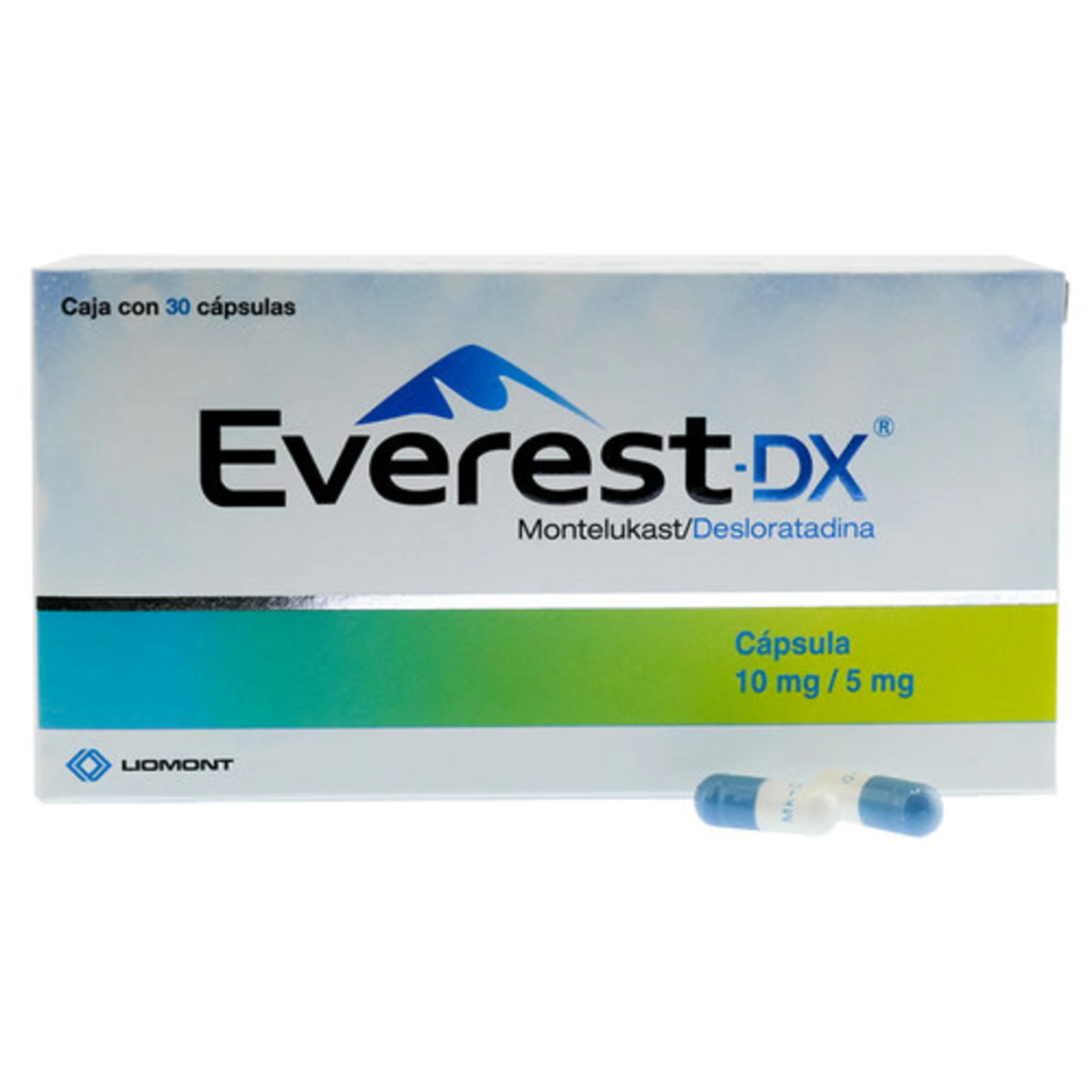 Everest Dx Montelukast 10 Mg Desloratadina 5 Mg Con 30 Tabletas
