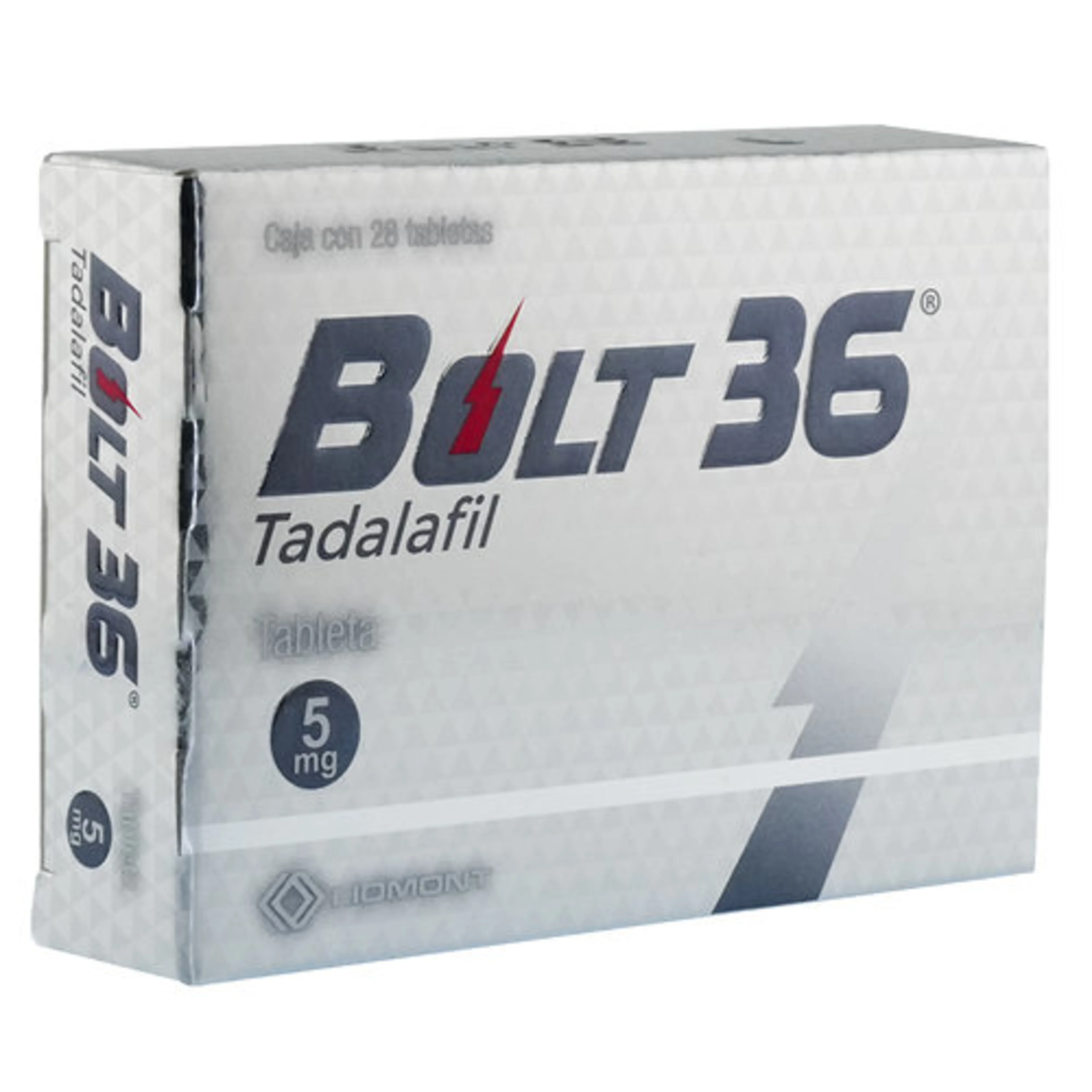 Bolt 36 Tadalafil 5 Mg Con 28 Tabletas