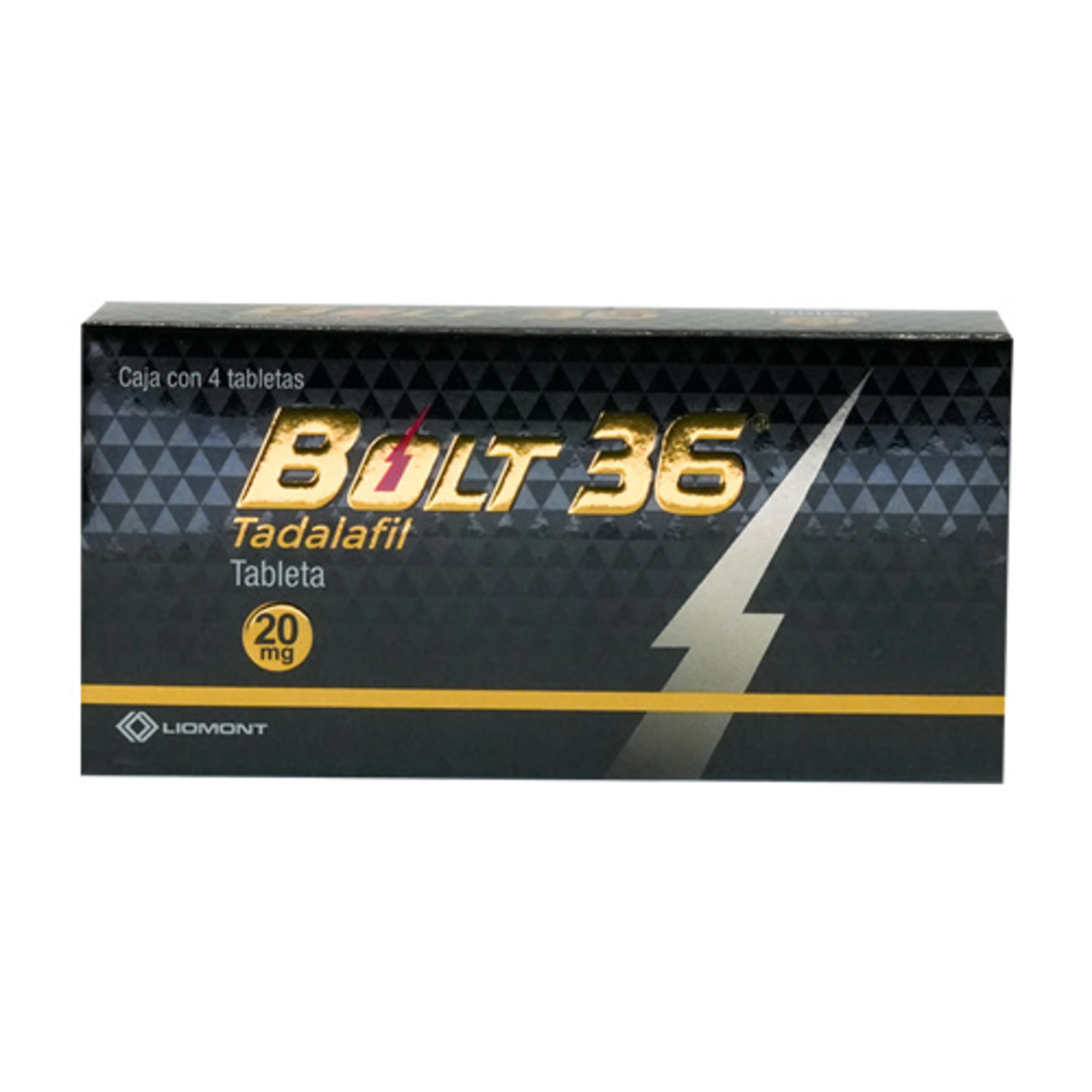 Bolt 36 Tadalafil 20 Mg Con 4 Tabletas