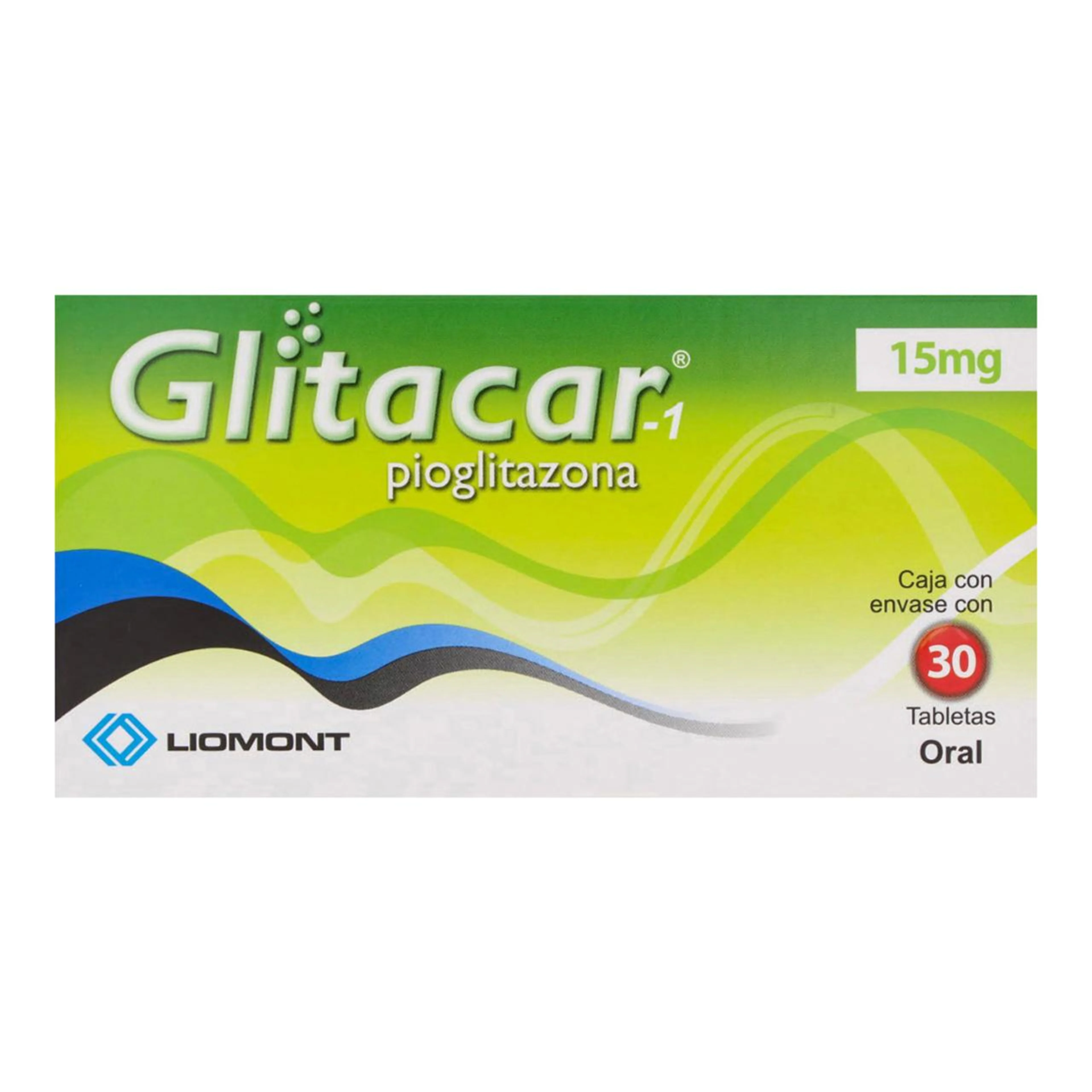 Glitacar-1 15 Mg Con 30 Tabletas
