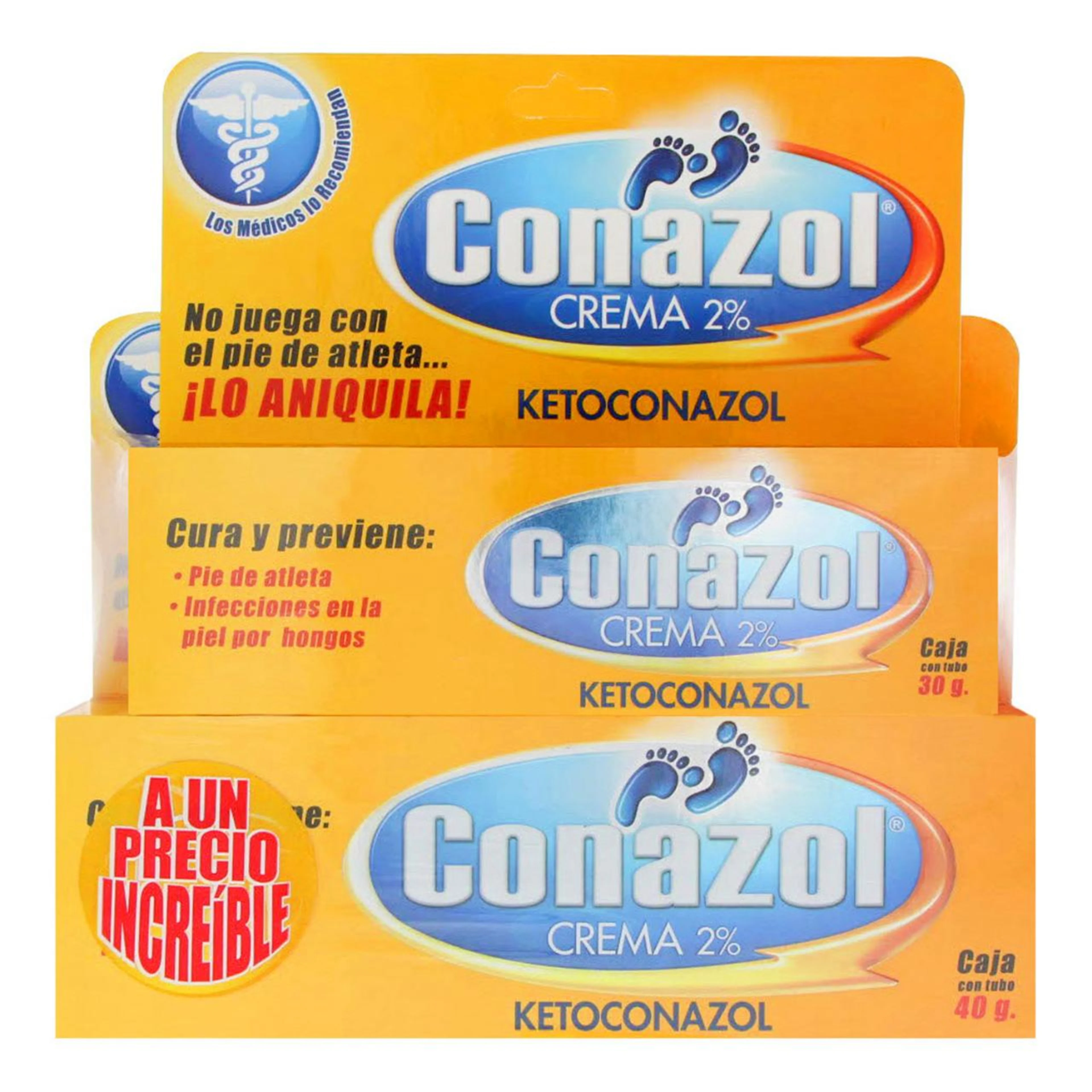 Conazol 2% Crema Con 40 G + 30 G