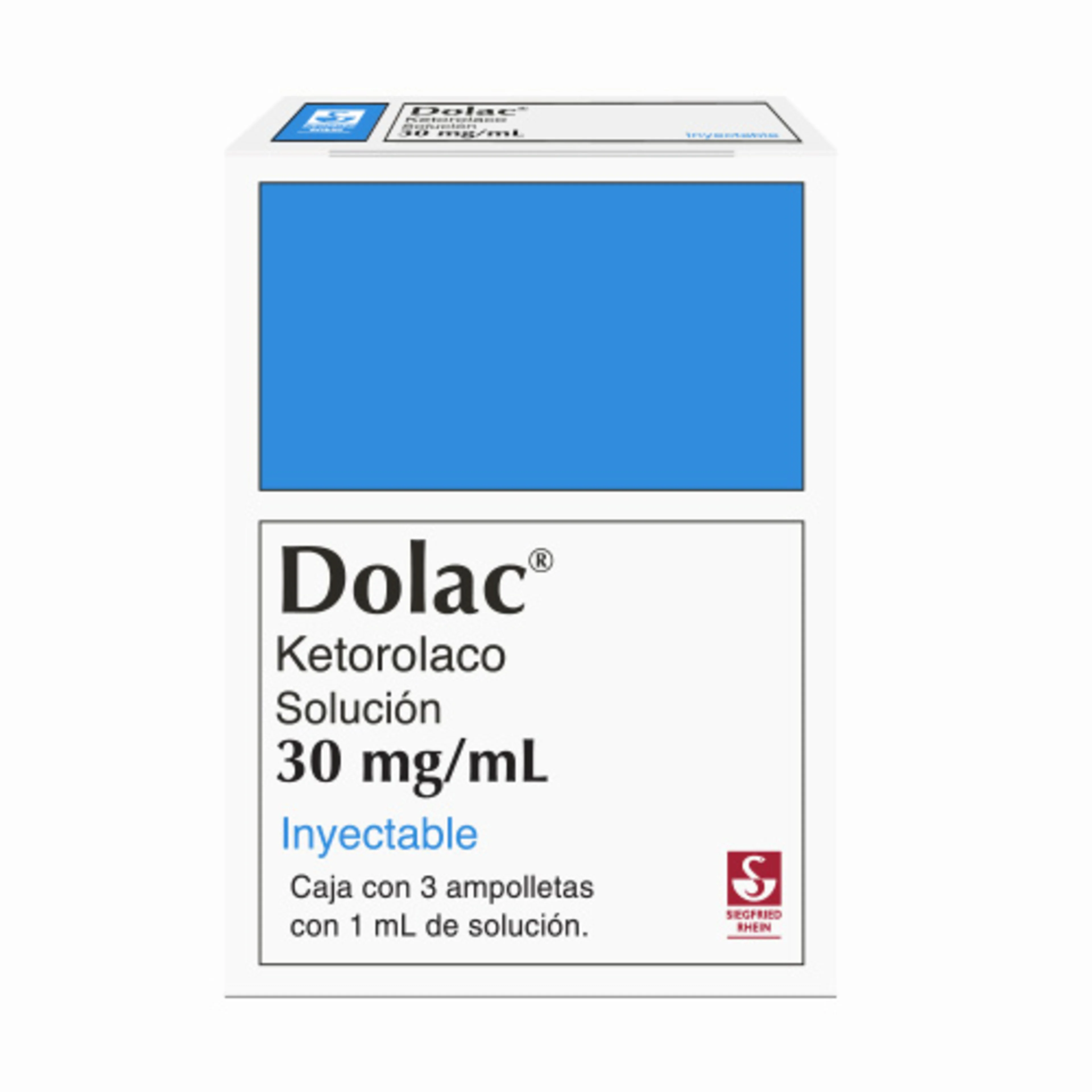Dolac 30 Mg Solución Inyectable Con 3 Ampolletas