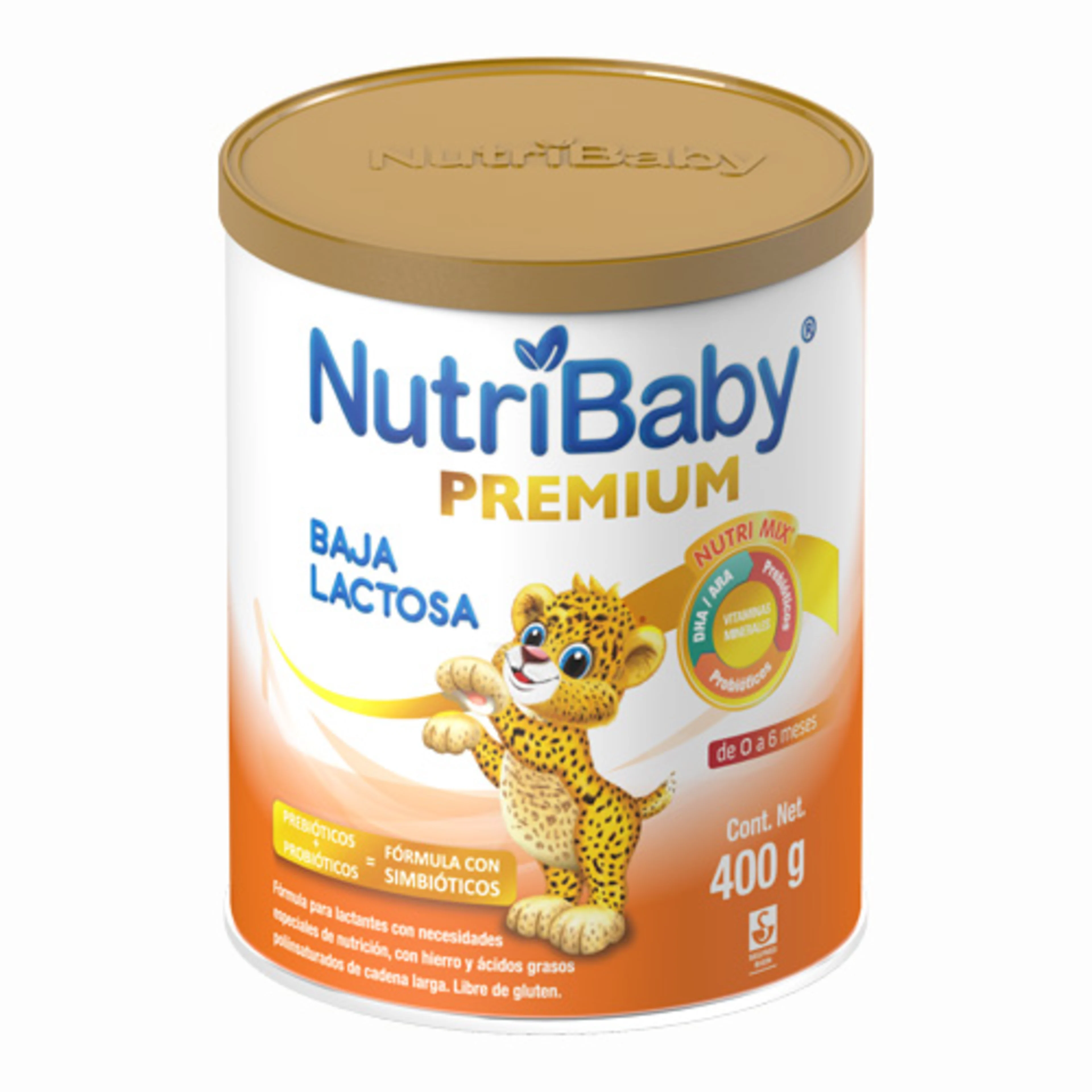 Nutribaby Premium Baja En Lactosa Fórmula Infantil De 0 A 6 Meses 400 G
