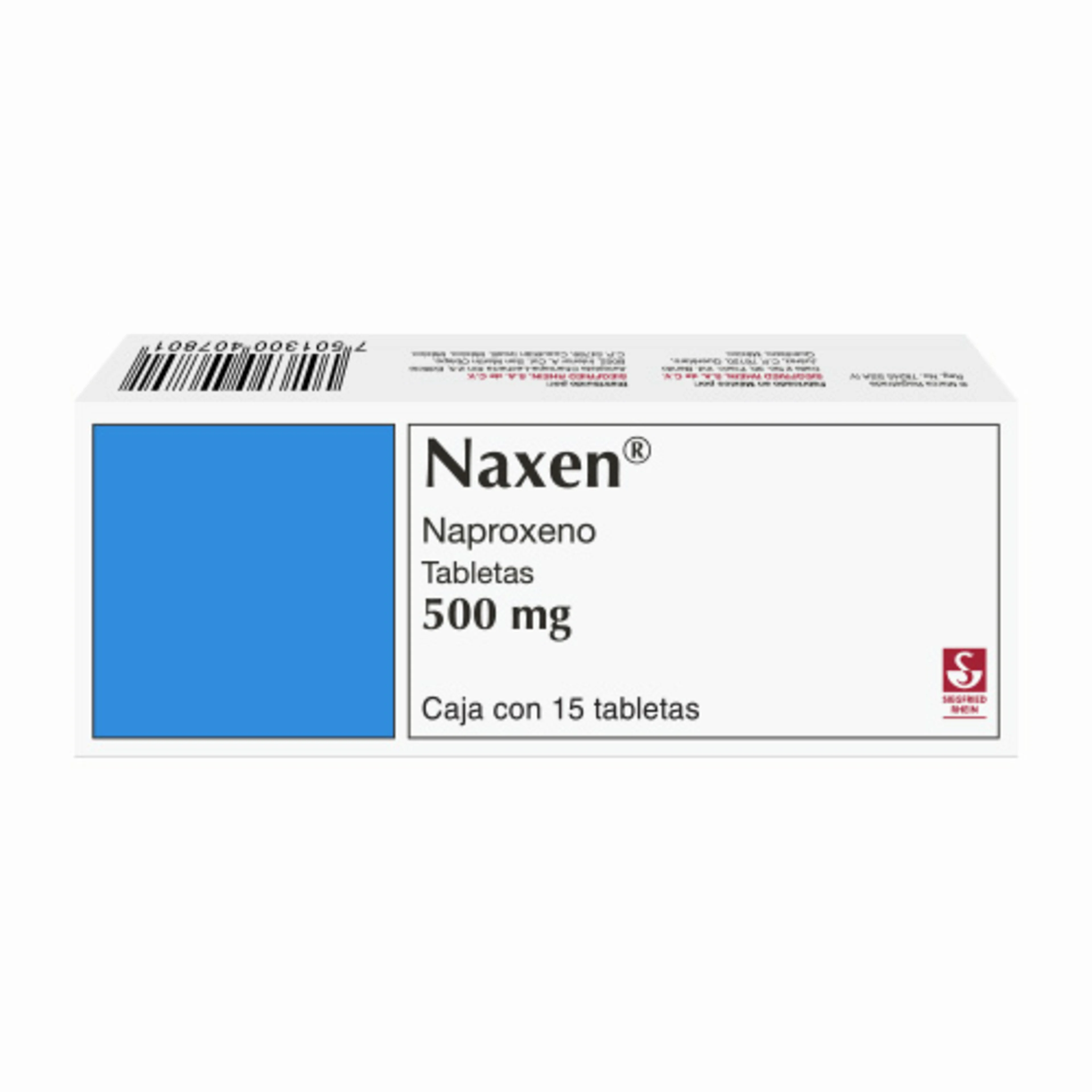 Naxen 500 Mg Con 15 Tabletas