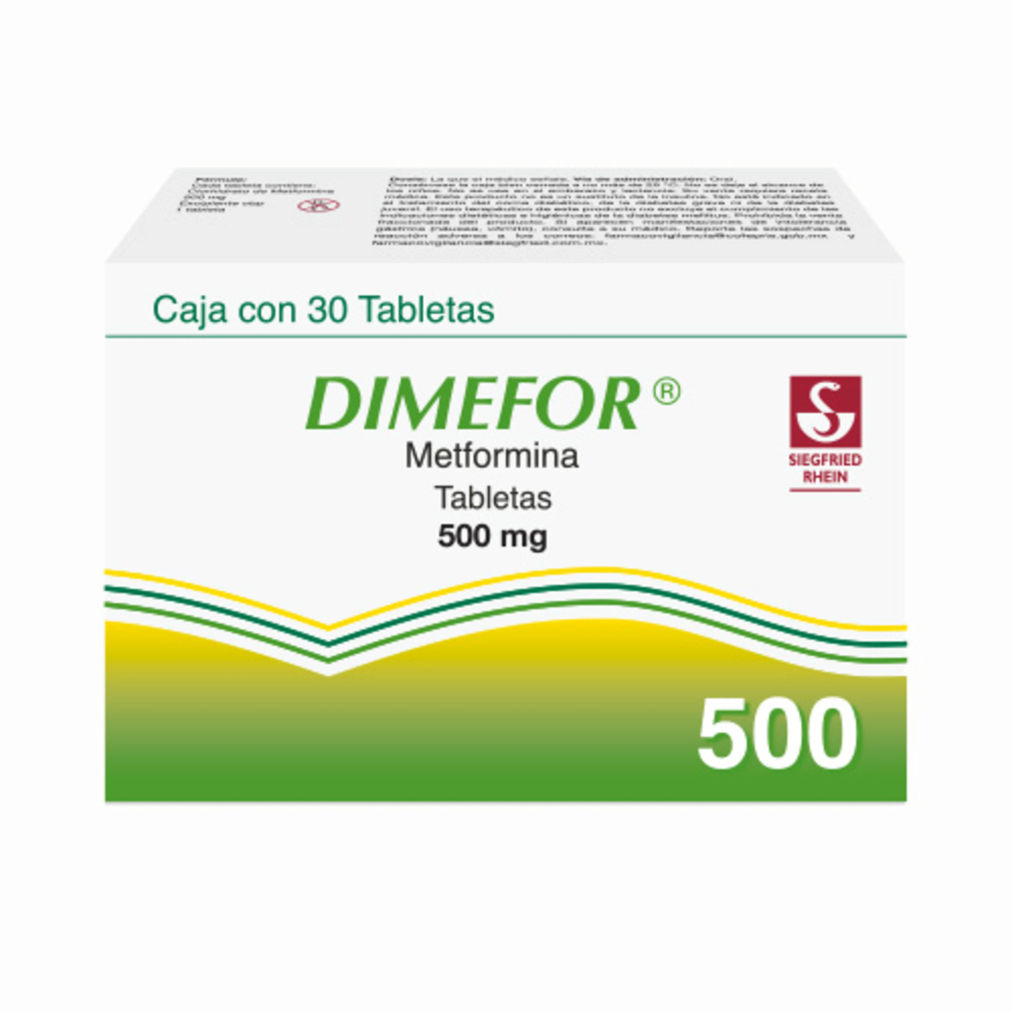Dimefor 500 Mg Con 30 Tabletas