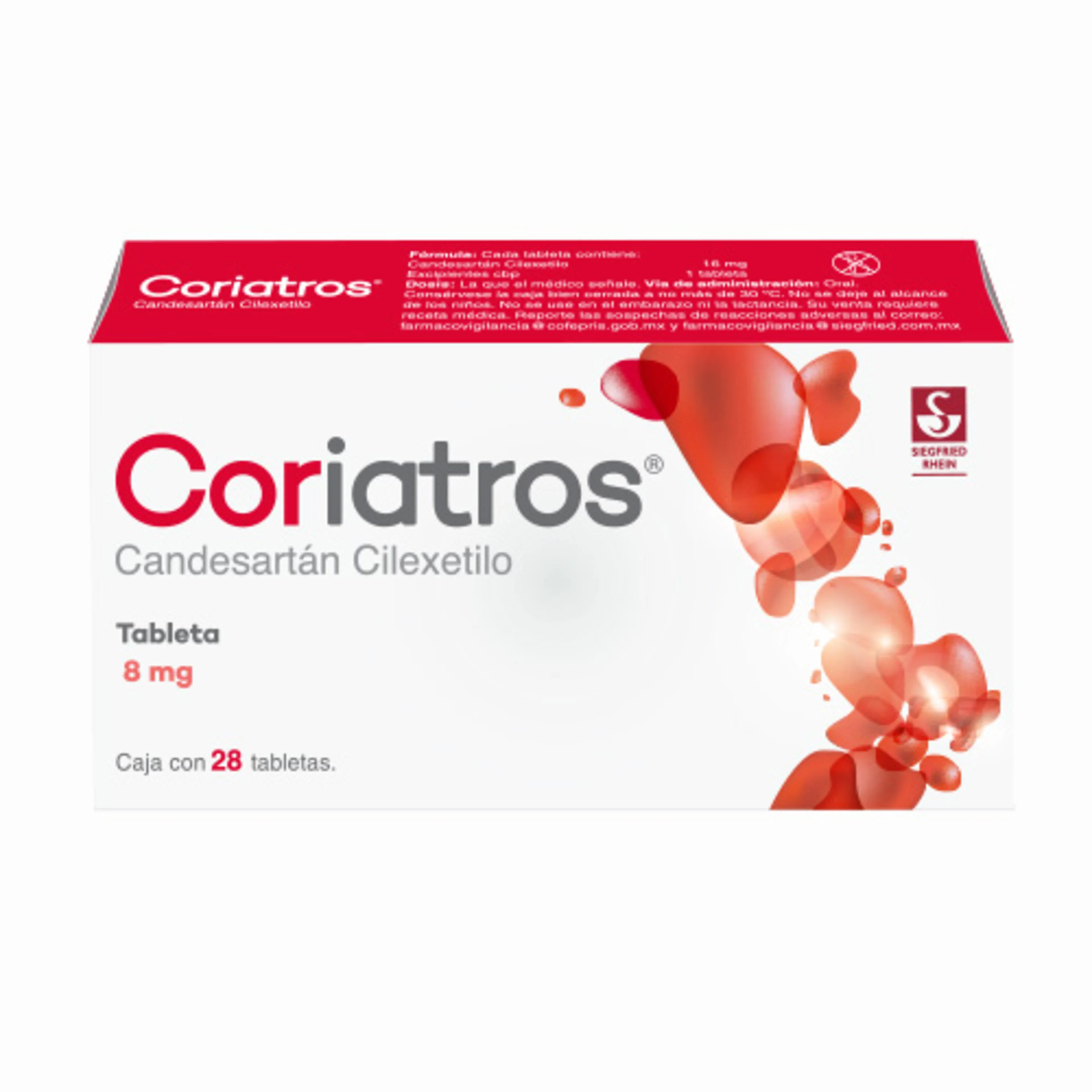 Coriatros 8 Mg Con 28 Tabletas