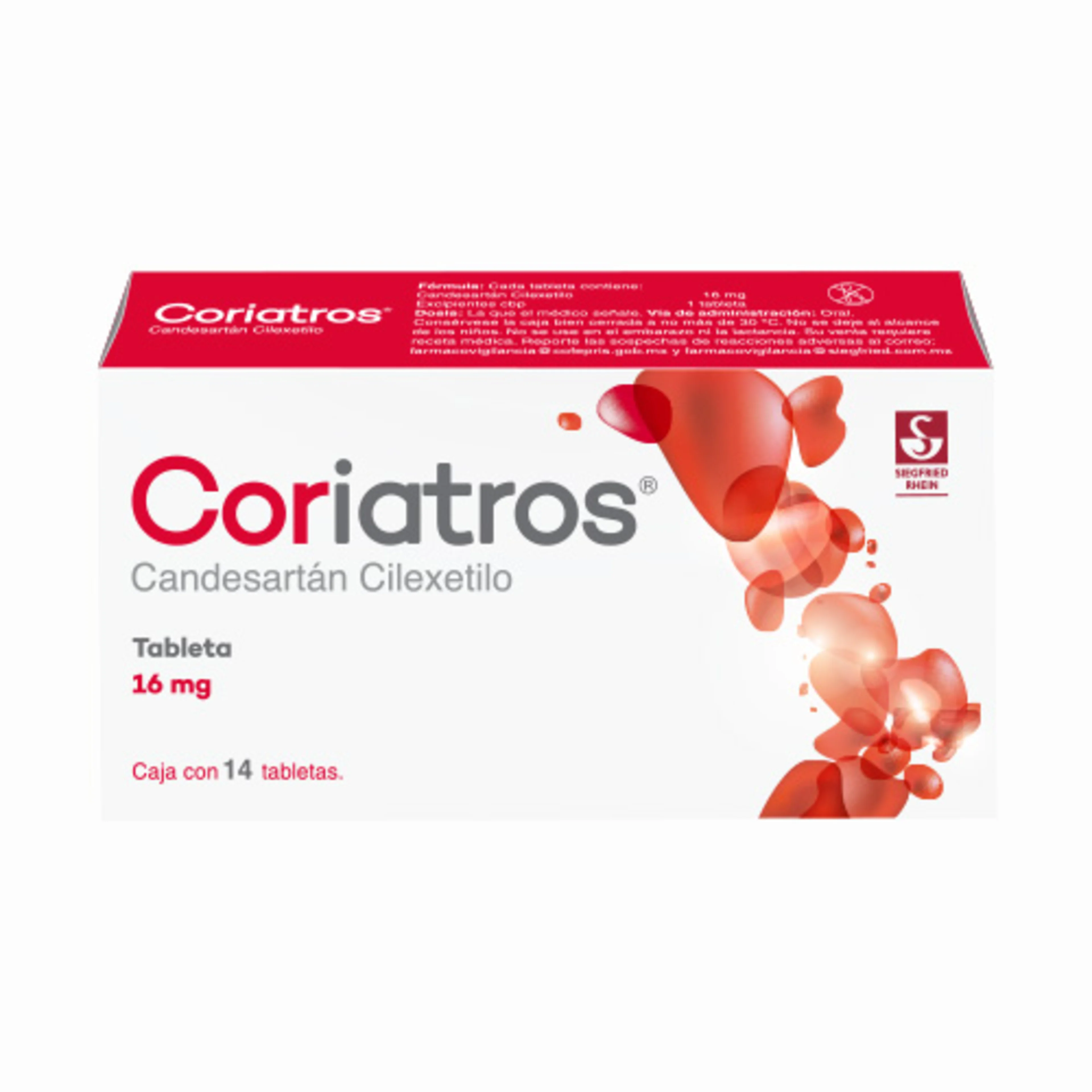 Coriatros 16 Mg Con 14 Tabletas