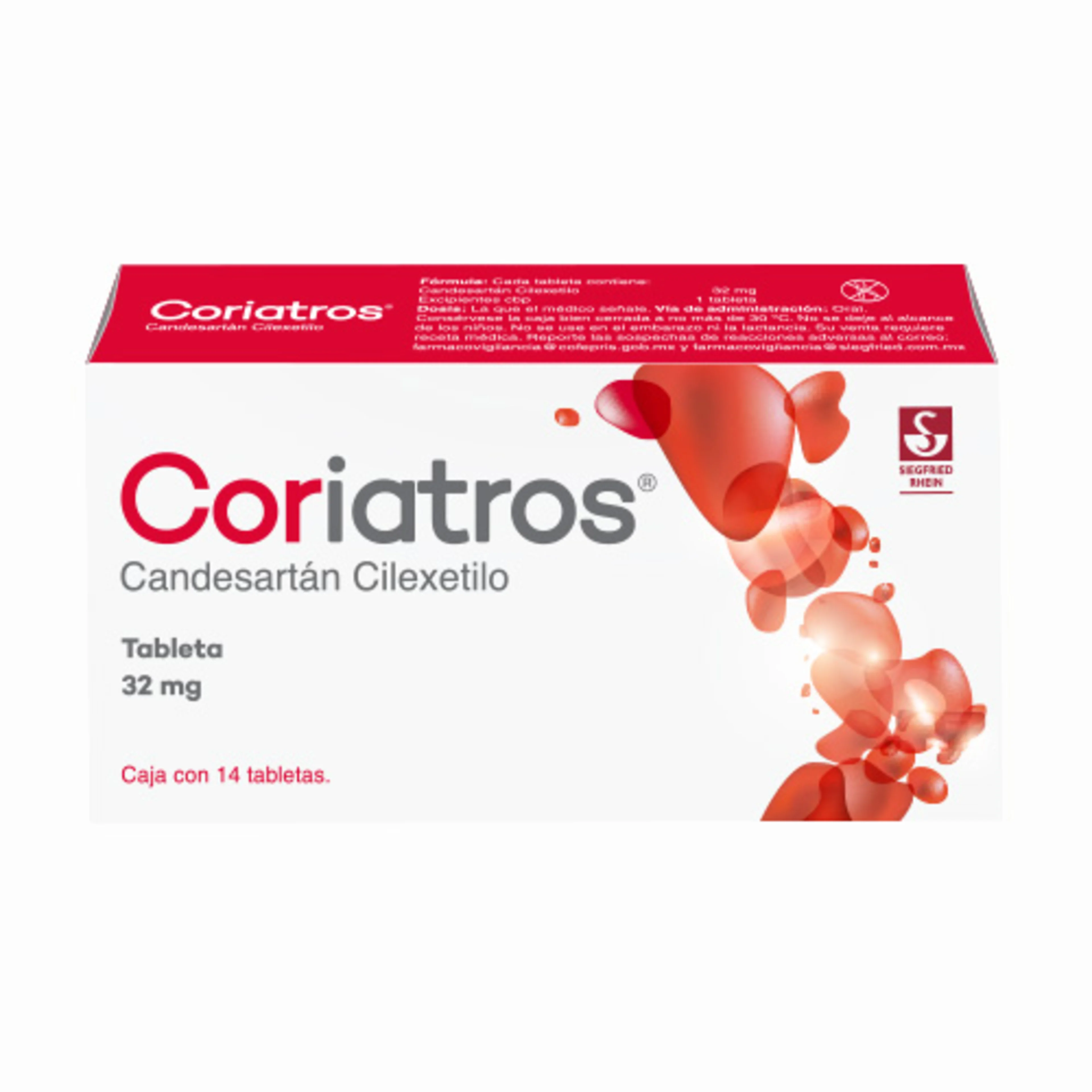 Coriatros 32 Mg Con 14 Tabletas