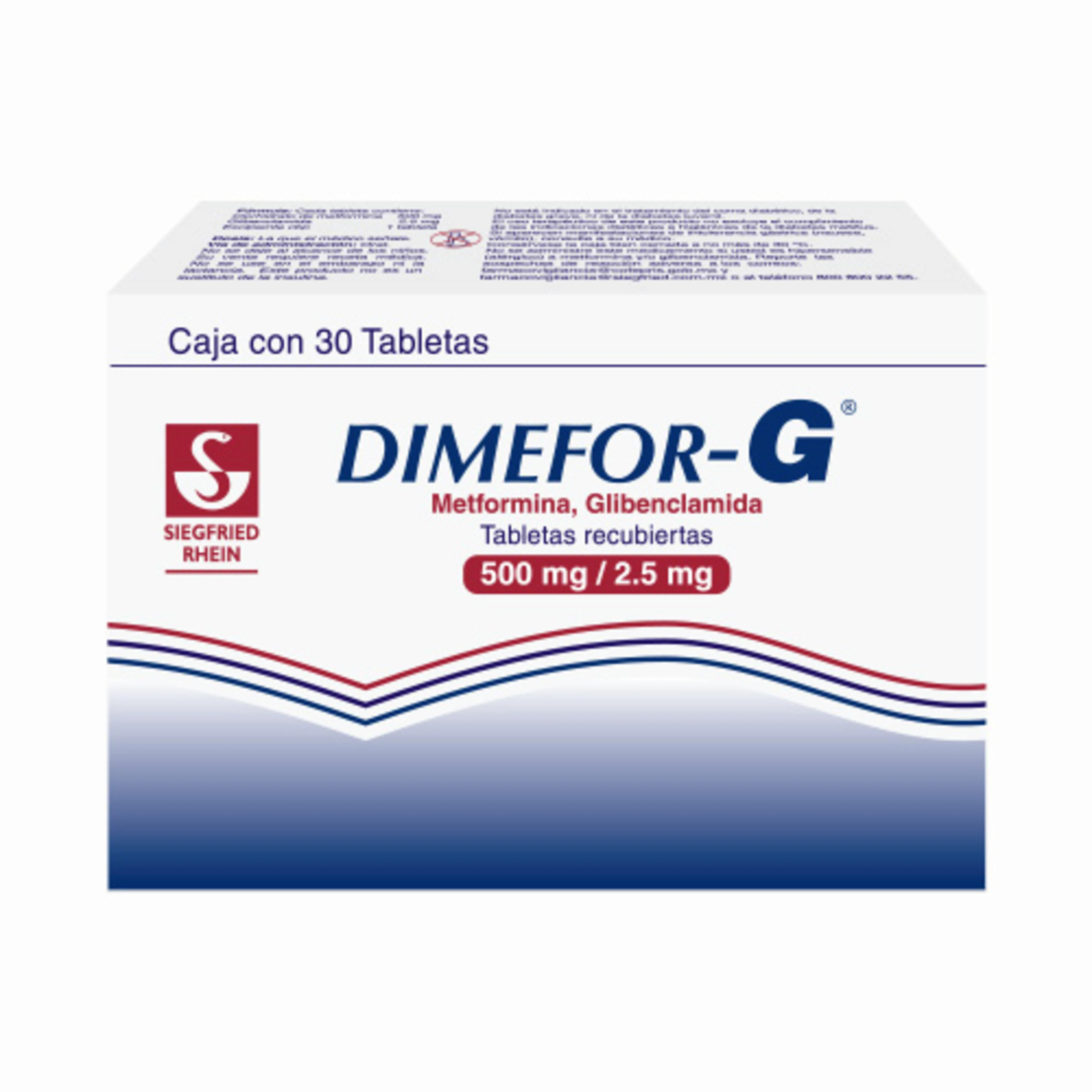 Dimefor G 500/2.5 Mg Con 30 Tabletas