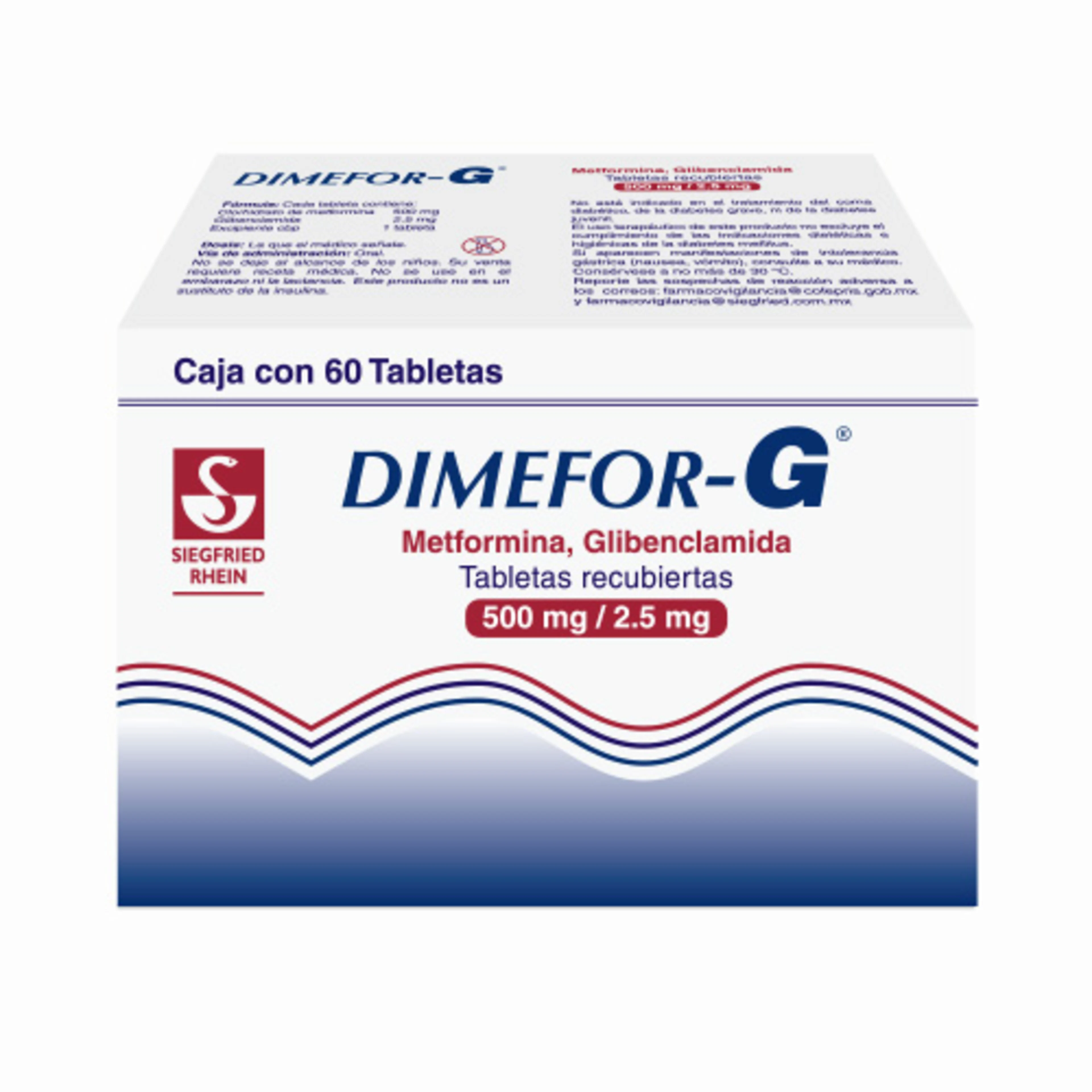 Dimefor G 500/2.5 Mg Con 60 Tabletas