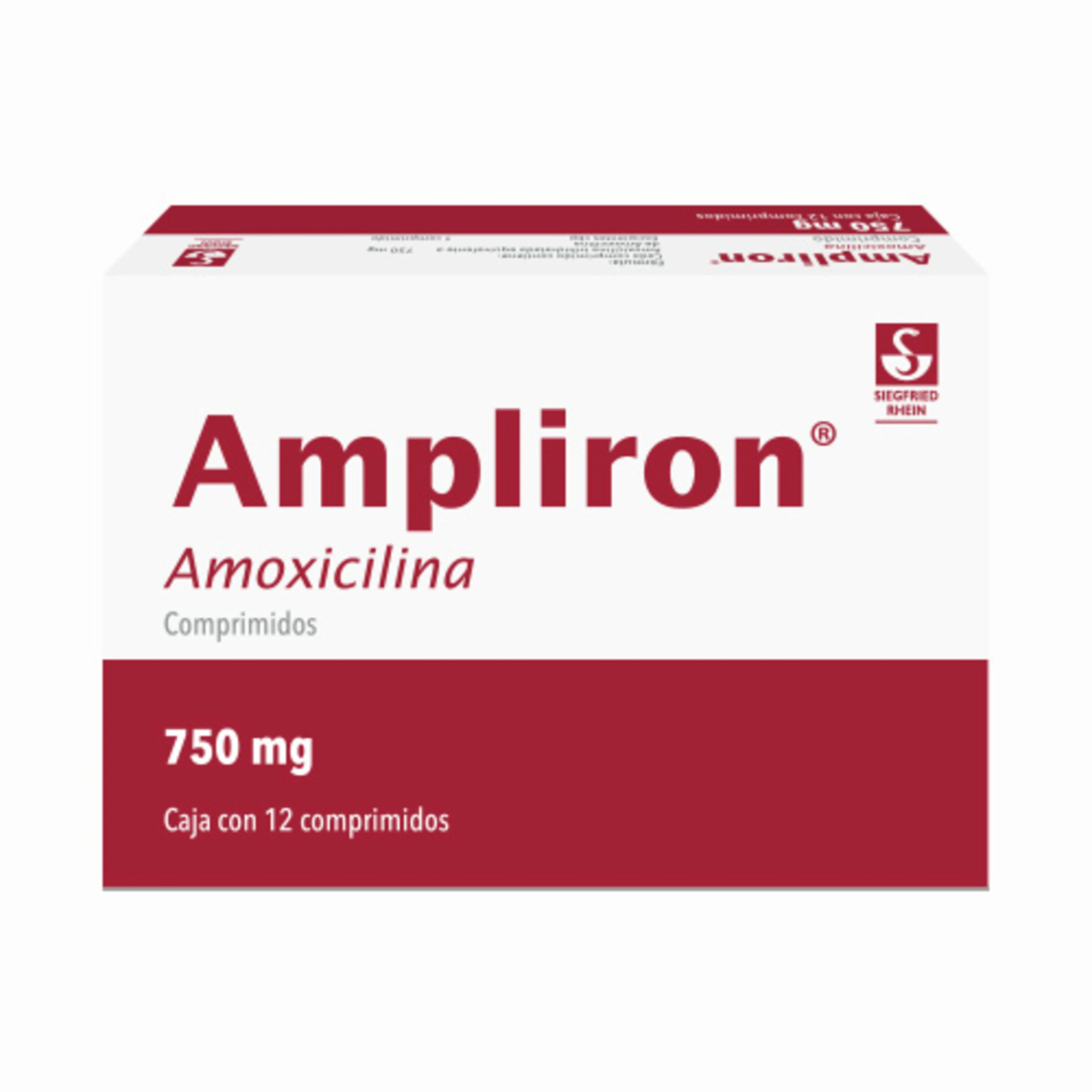 Ampliron Amoxicilina 750 Mg Con 12 Comprimidos