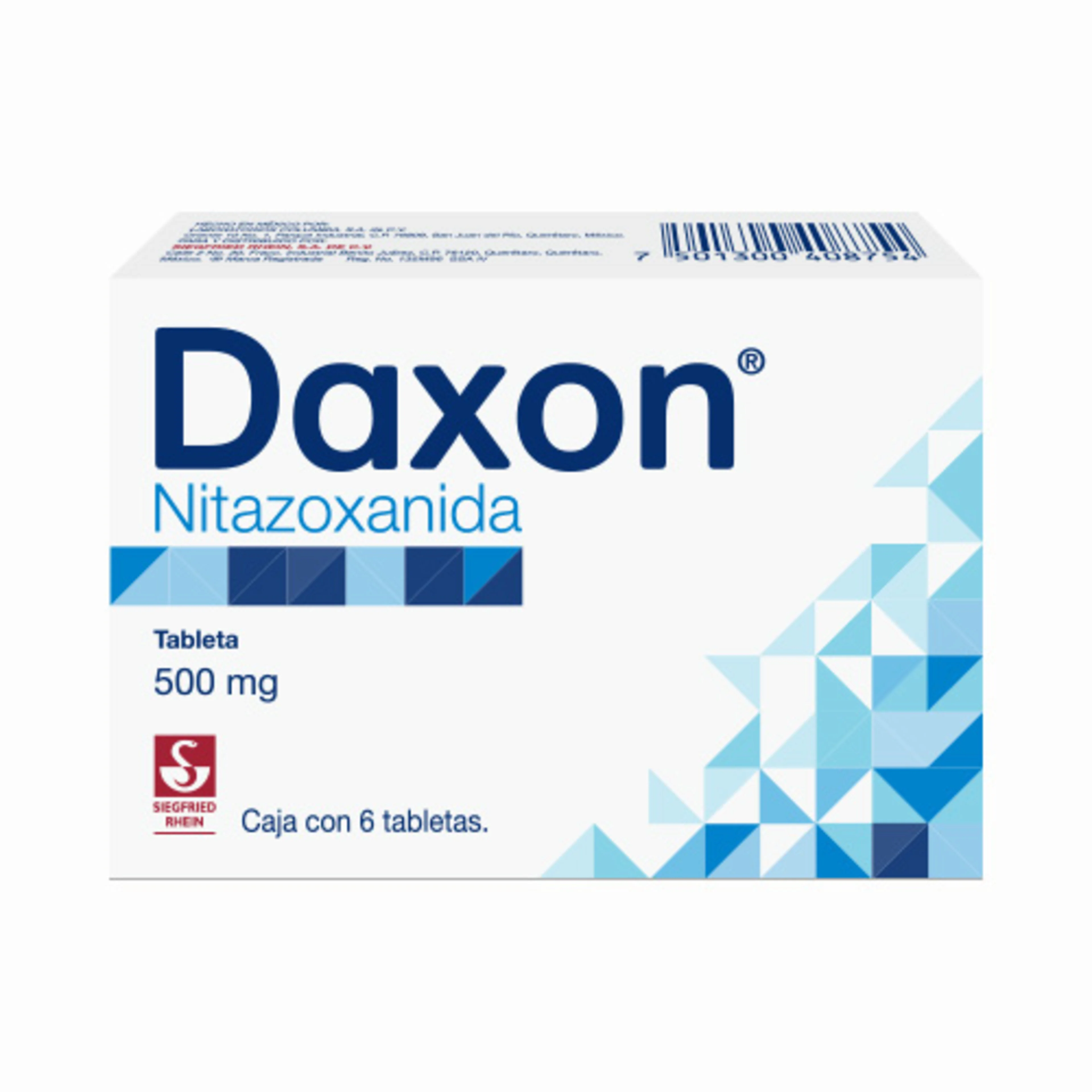 Daxon 500 Mg Con 6 Tabletas