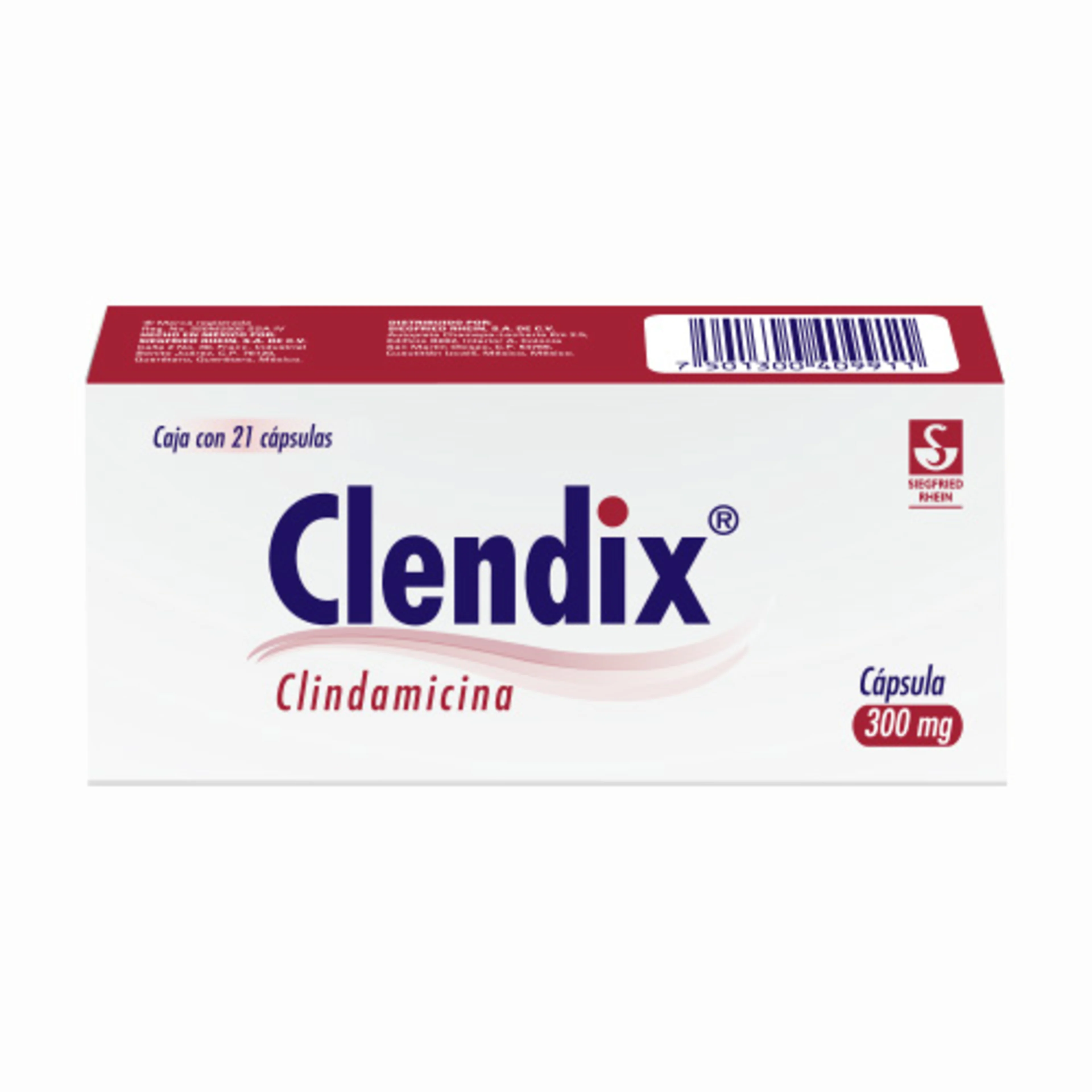 Clendix Clindamicina 300 Mg Con 21 Cápsulas