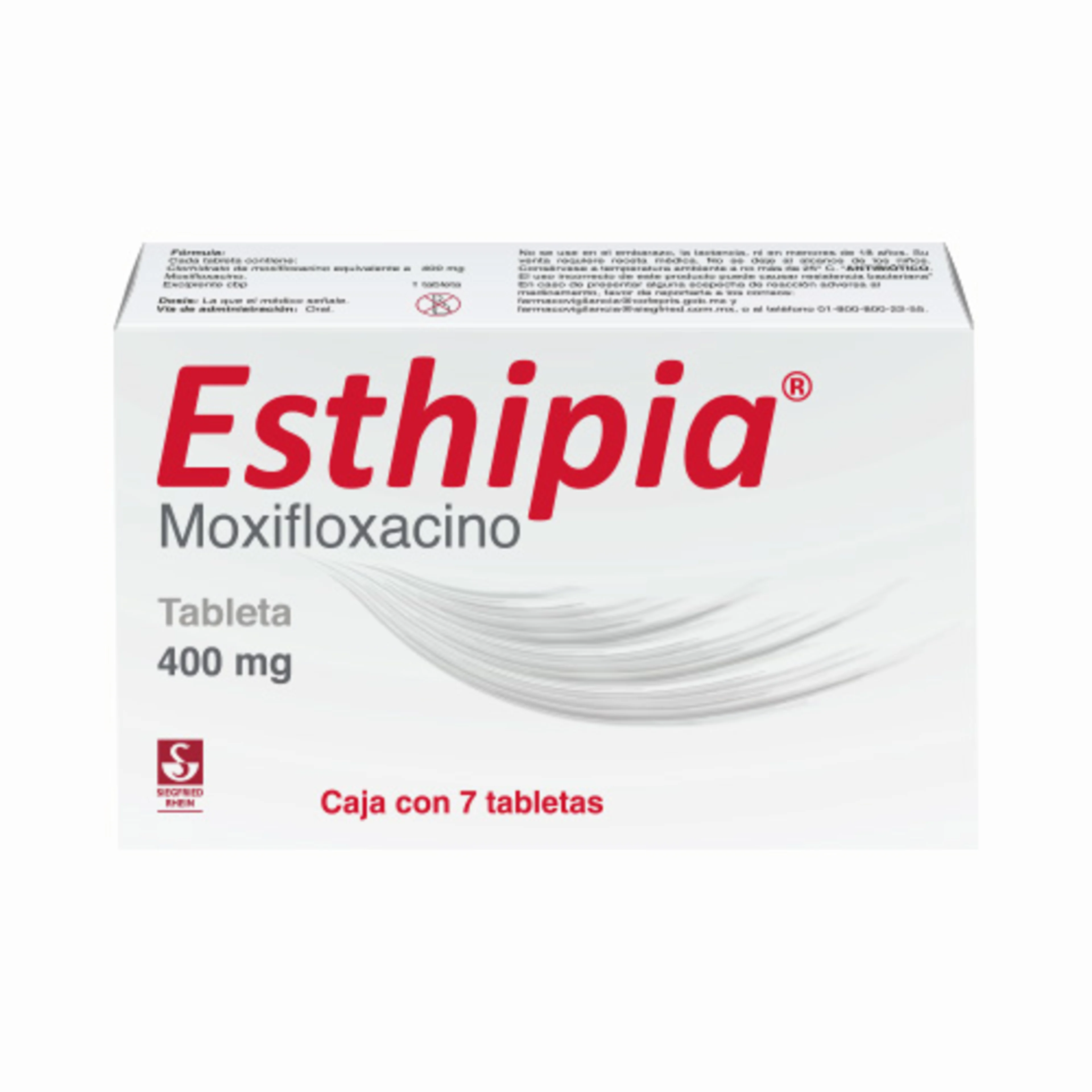 Esthipia Moxifloxacino 400 Mg Con 7 Tabletas