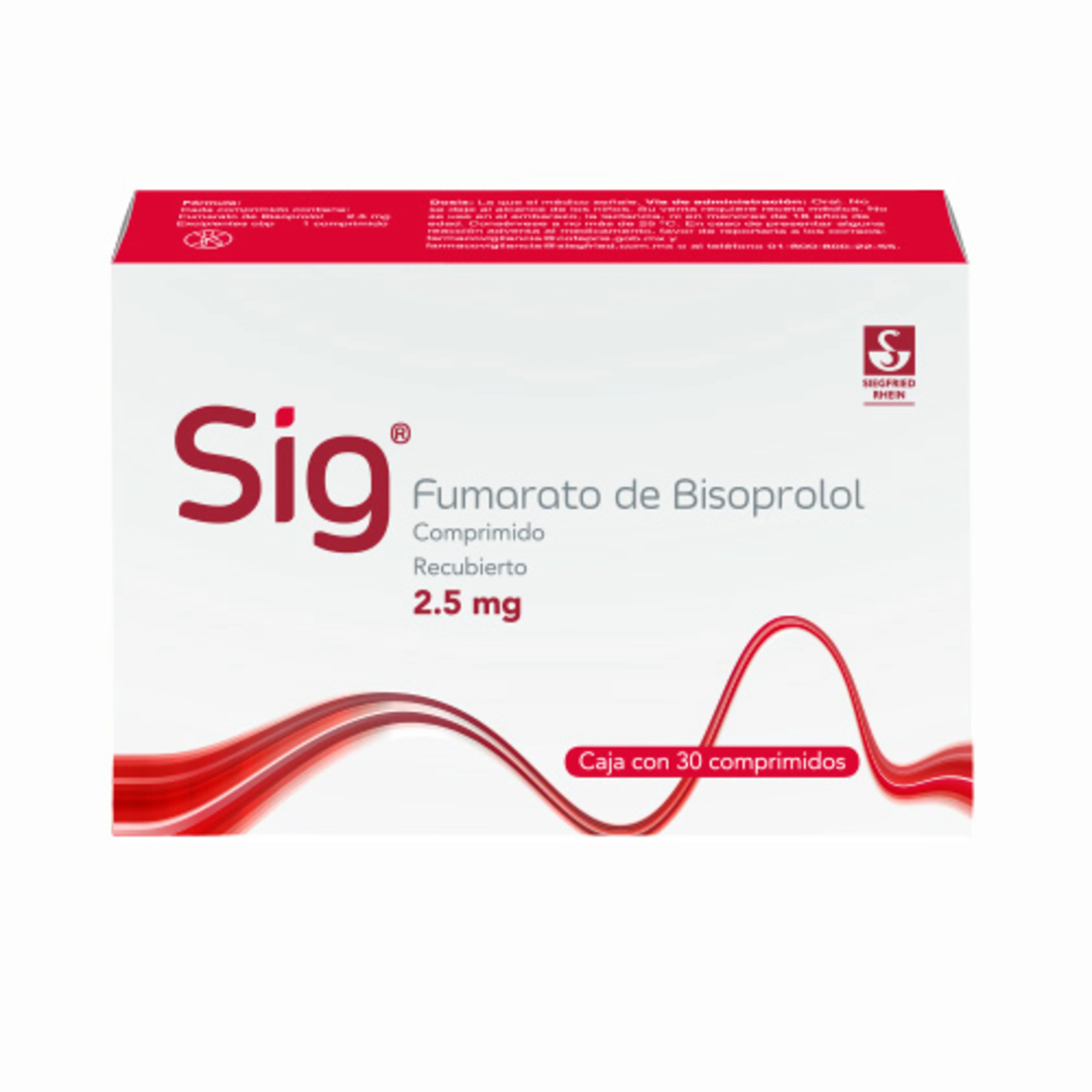 Sig 2.5 Mg Con 30 Comprimidos